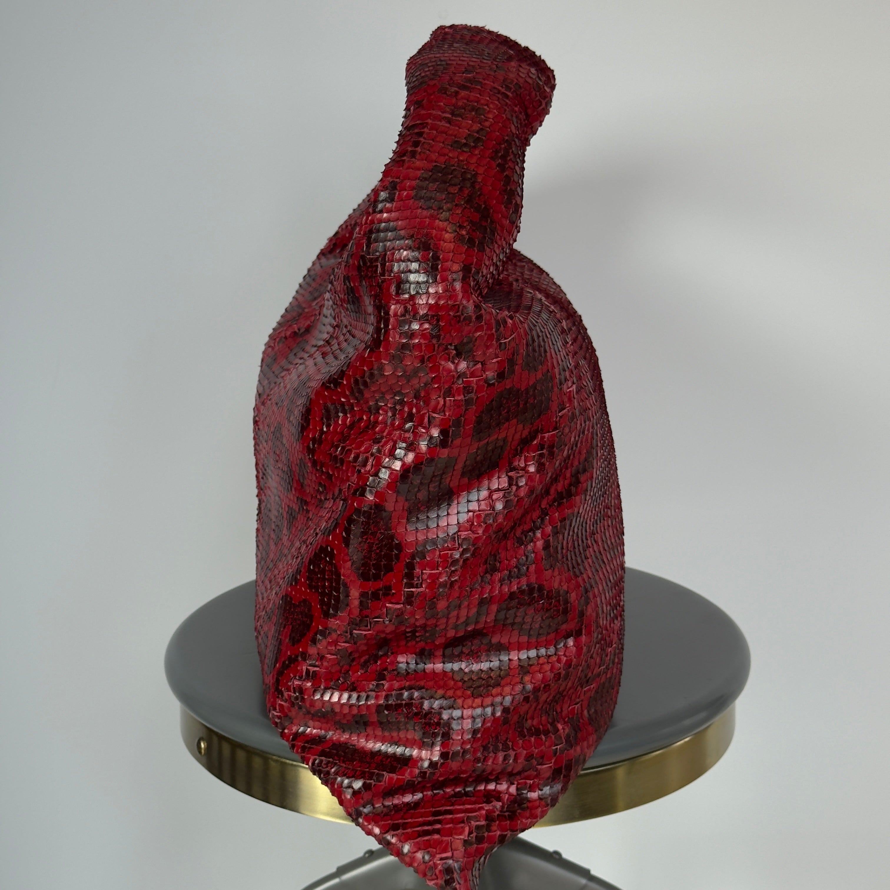 Bottega Veneta Hop Python Bag Red - Queen May