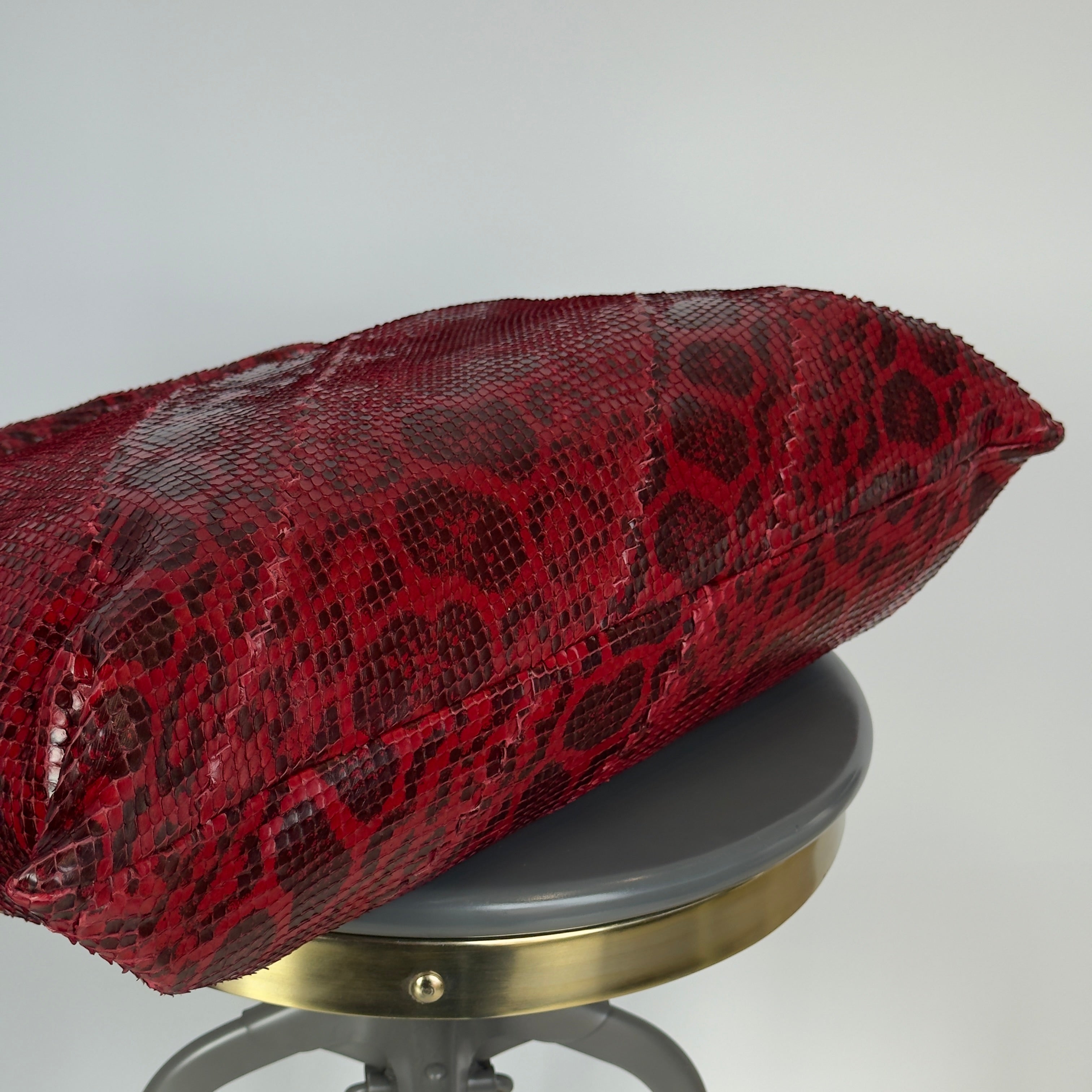 Bottega Veneta Hop Python Bag Red - Queen May