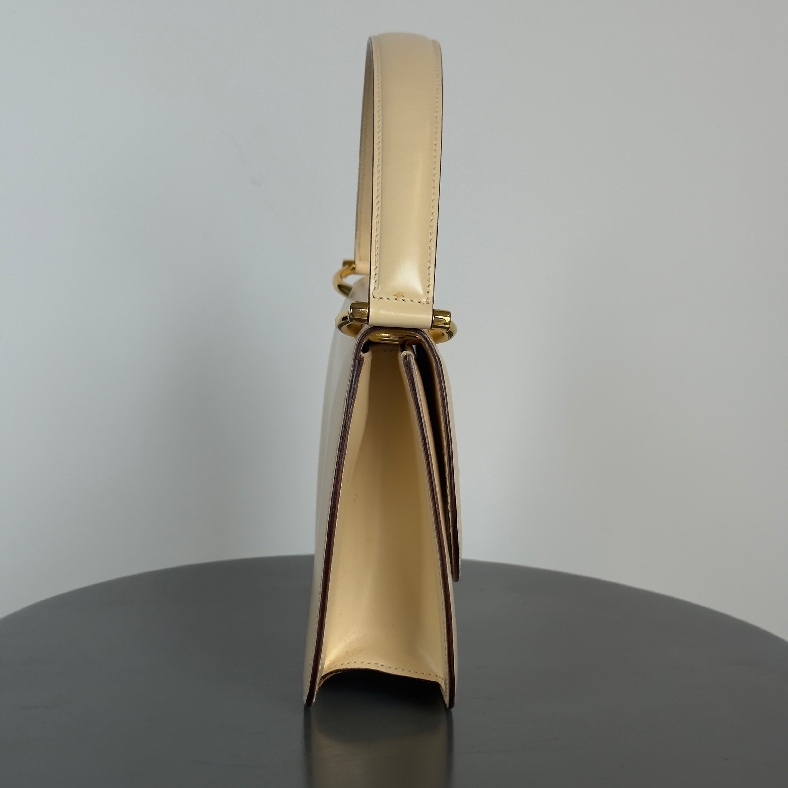 Celine Gancini Beige Leather Bag - Queen May