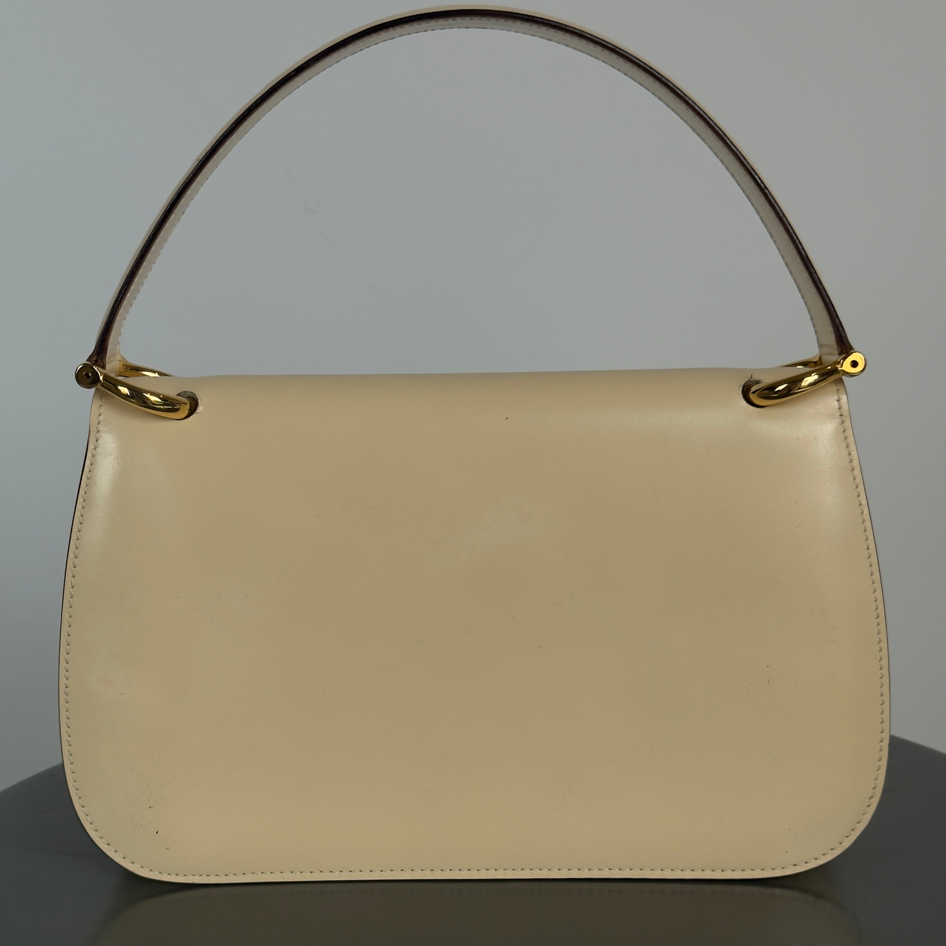 Celine Gancini Beige Leather Bag - Queen May