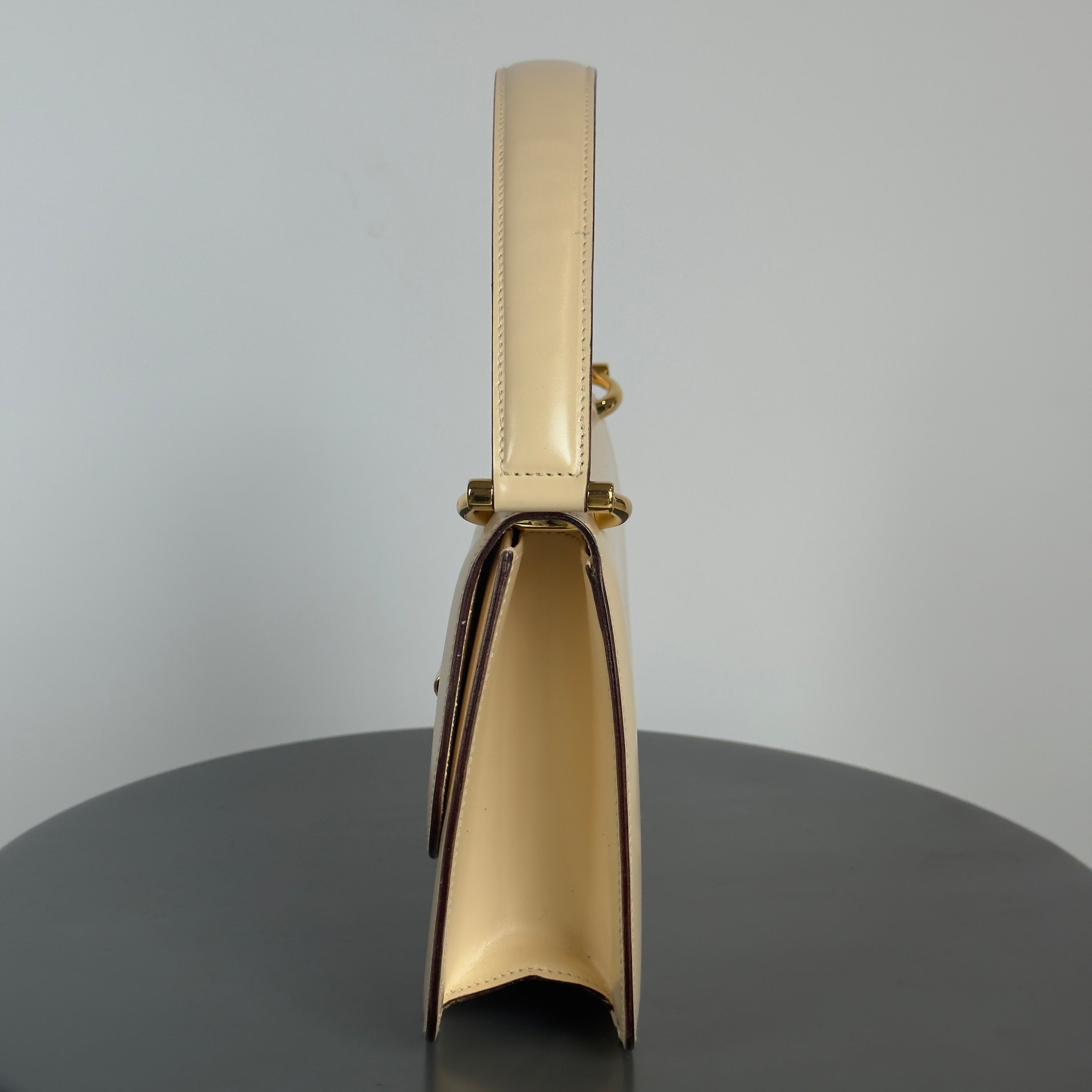 Celine Gancini Beige Leather Bag - Queen May