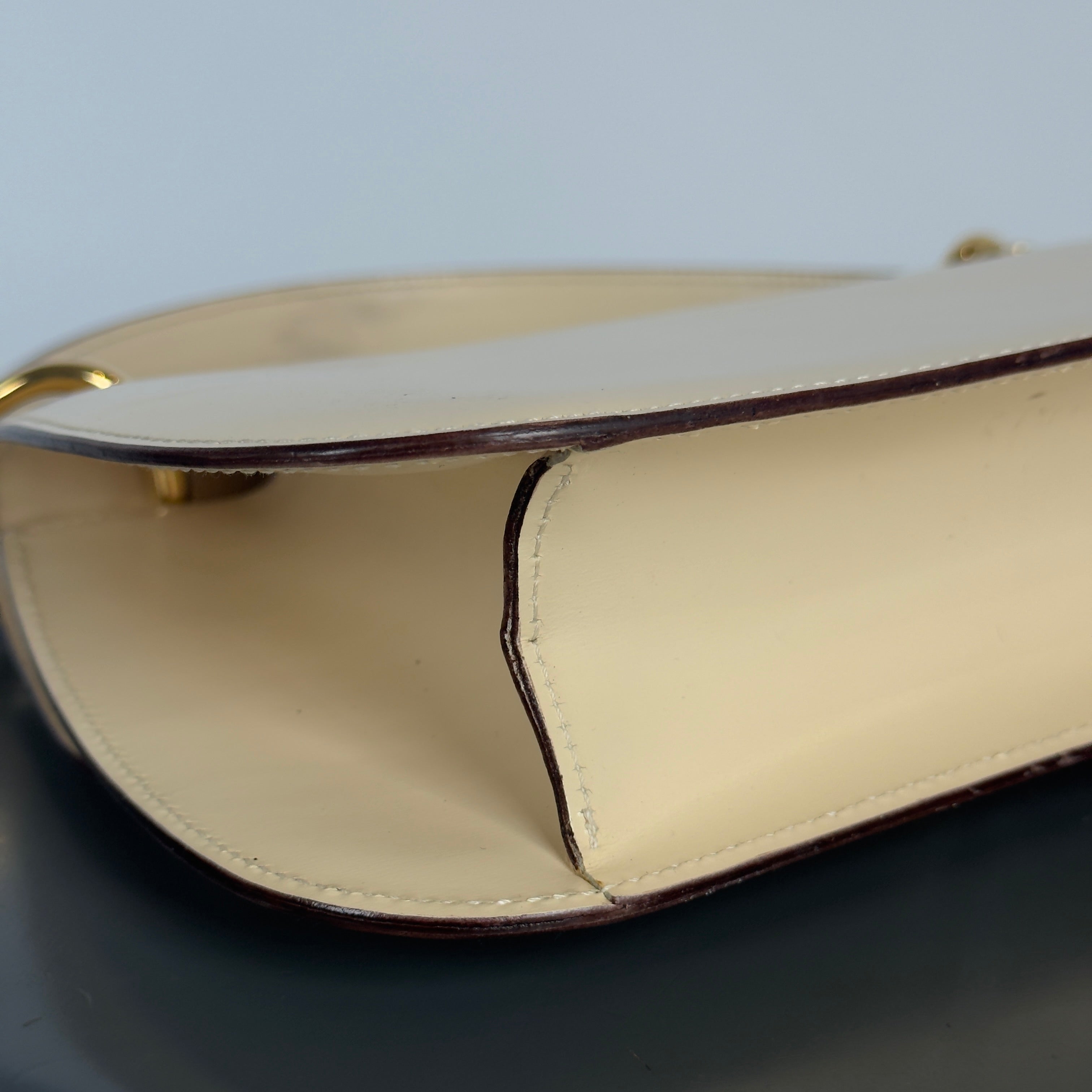 Celine Gancini Beige Leather Bag - Queen May