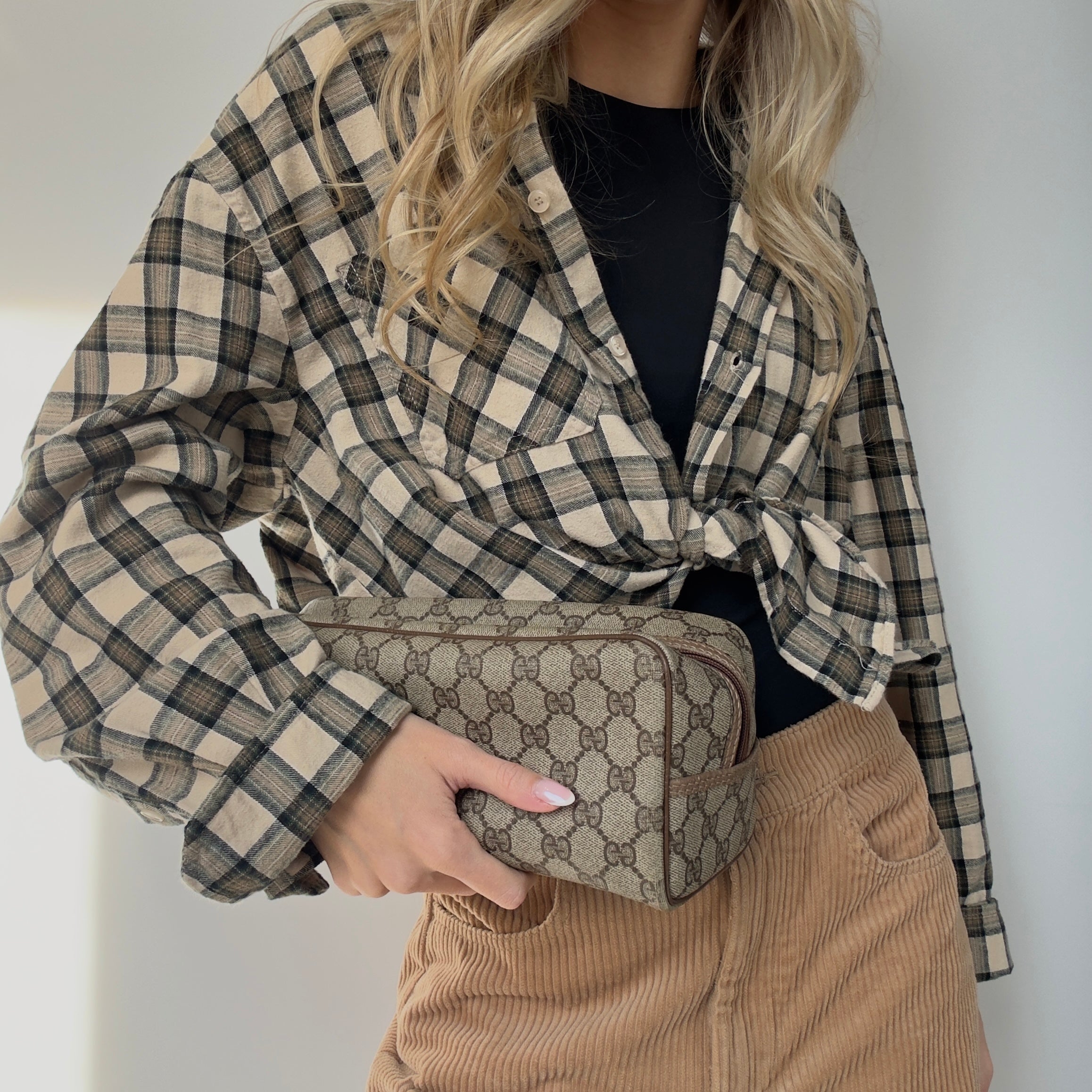 Vintage Gucci GG Supreme Canvas Cosmetic Case - Queen May