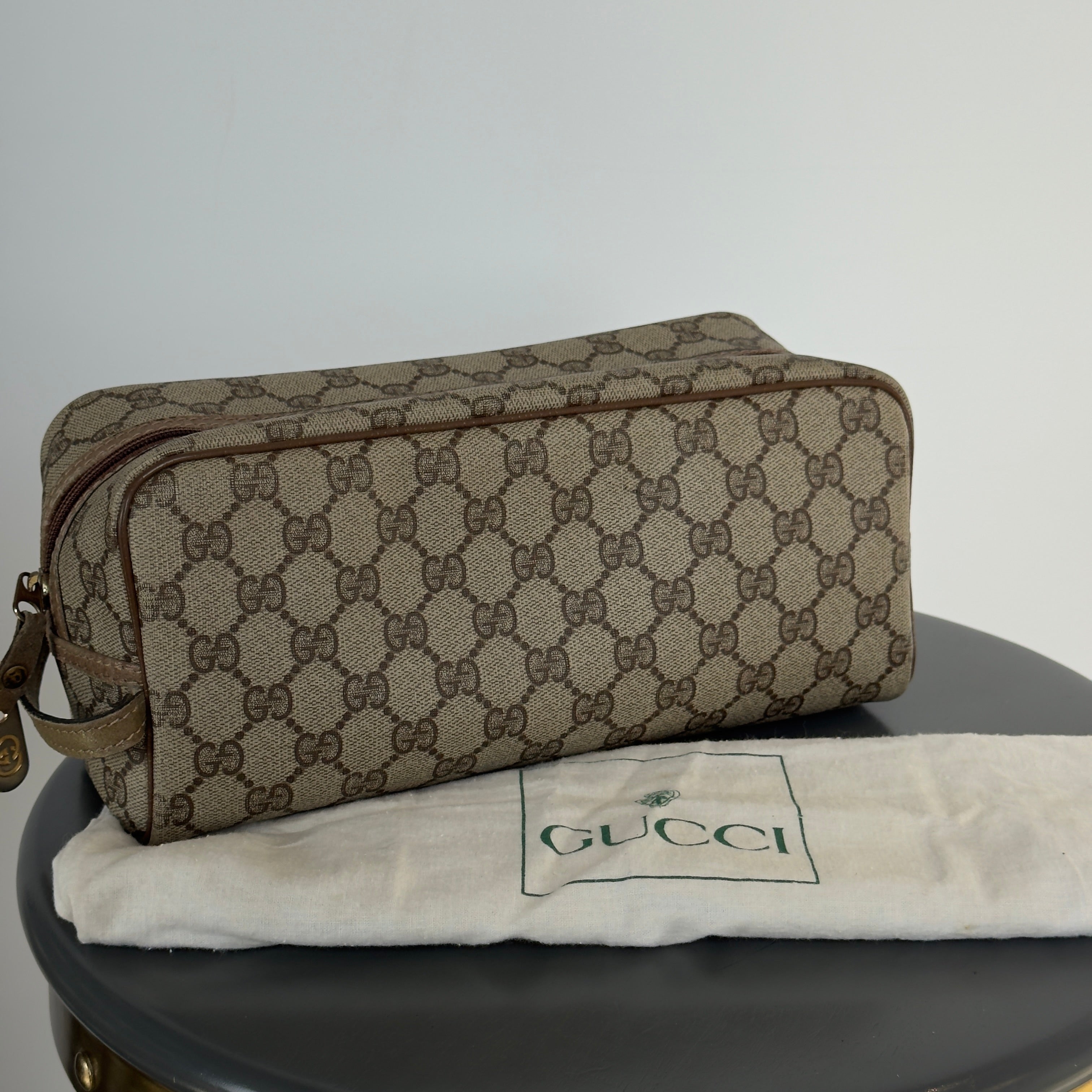 Vintage Gucci GG Supreme Canvas Cosmetic Case - Queen May