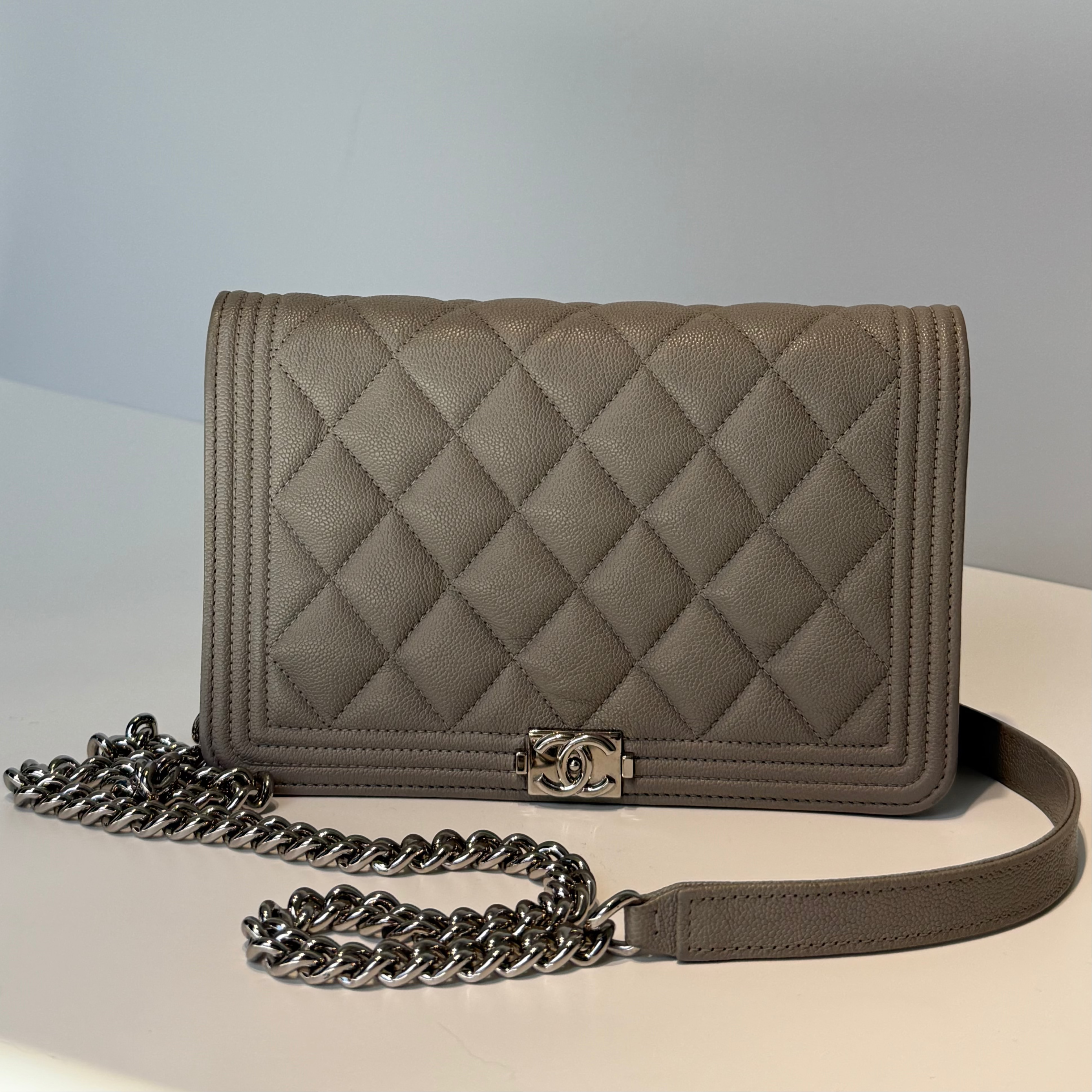 Chanel Caviar Boy Wallet On Chain - Queen May