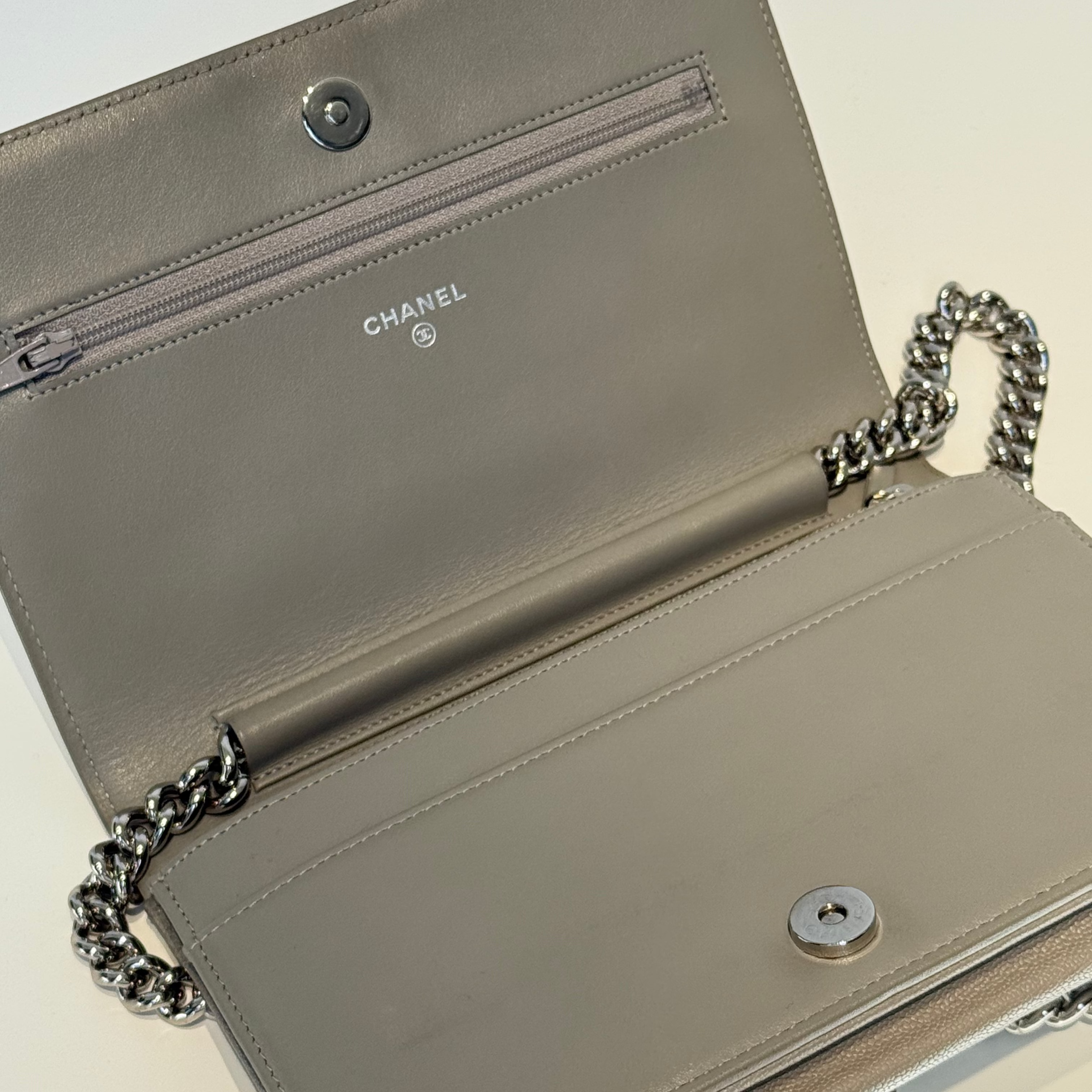 Chanel Caviar Boy Wallet On Chain - Queen May