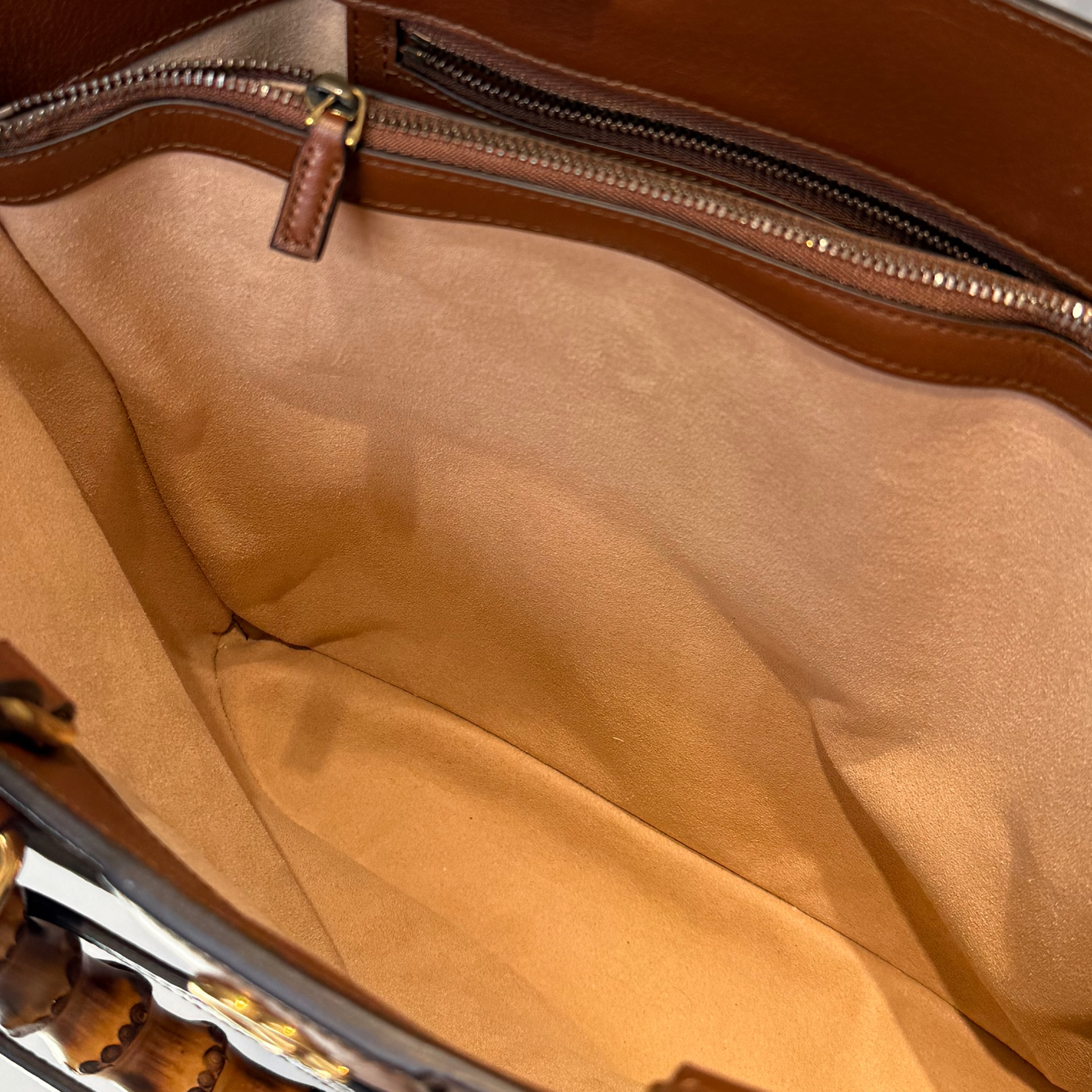 Gucci Diana Medium Leather Tote Brown - Queen May