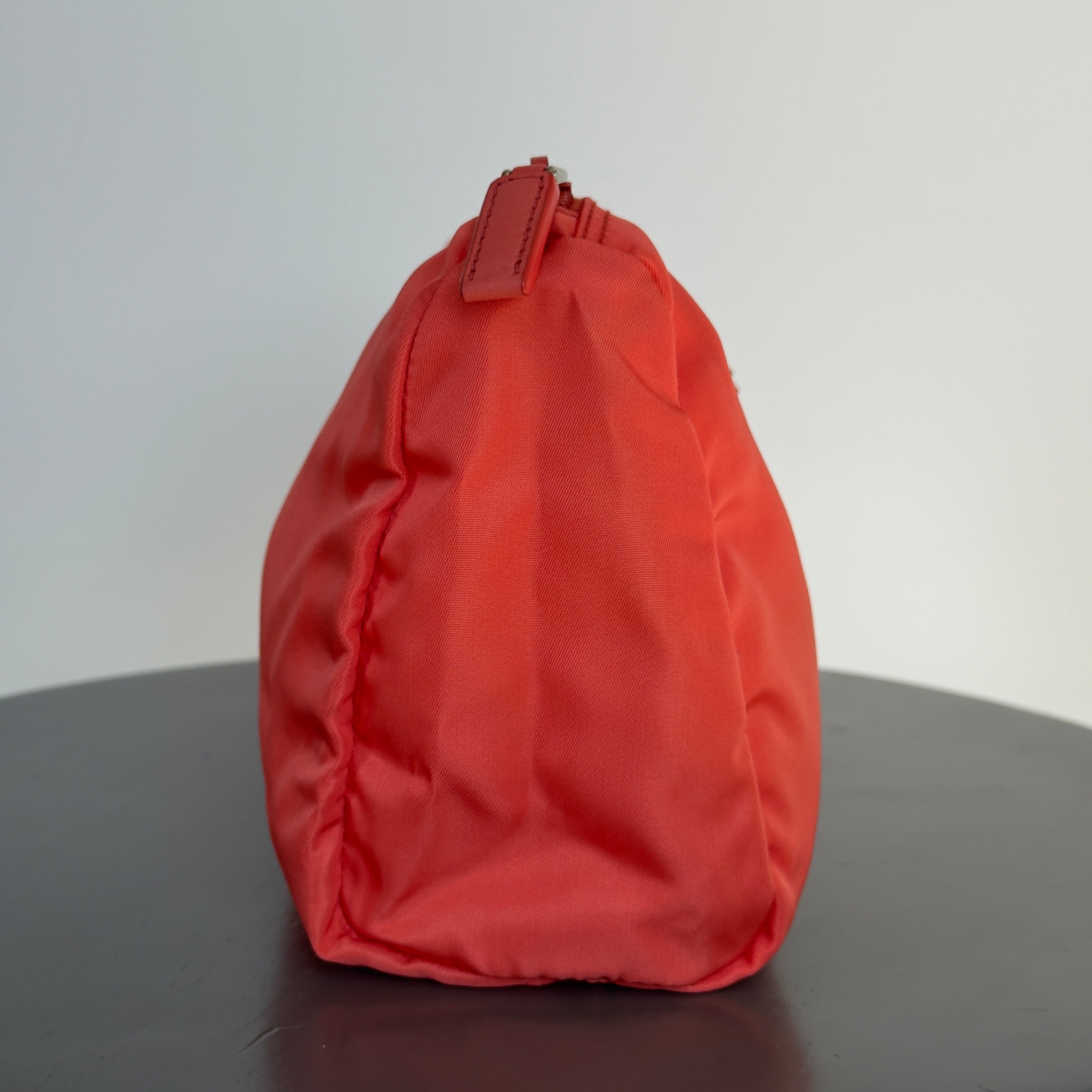 Prada Nylon Orange Cosmetic Pouch - Queen May