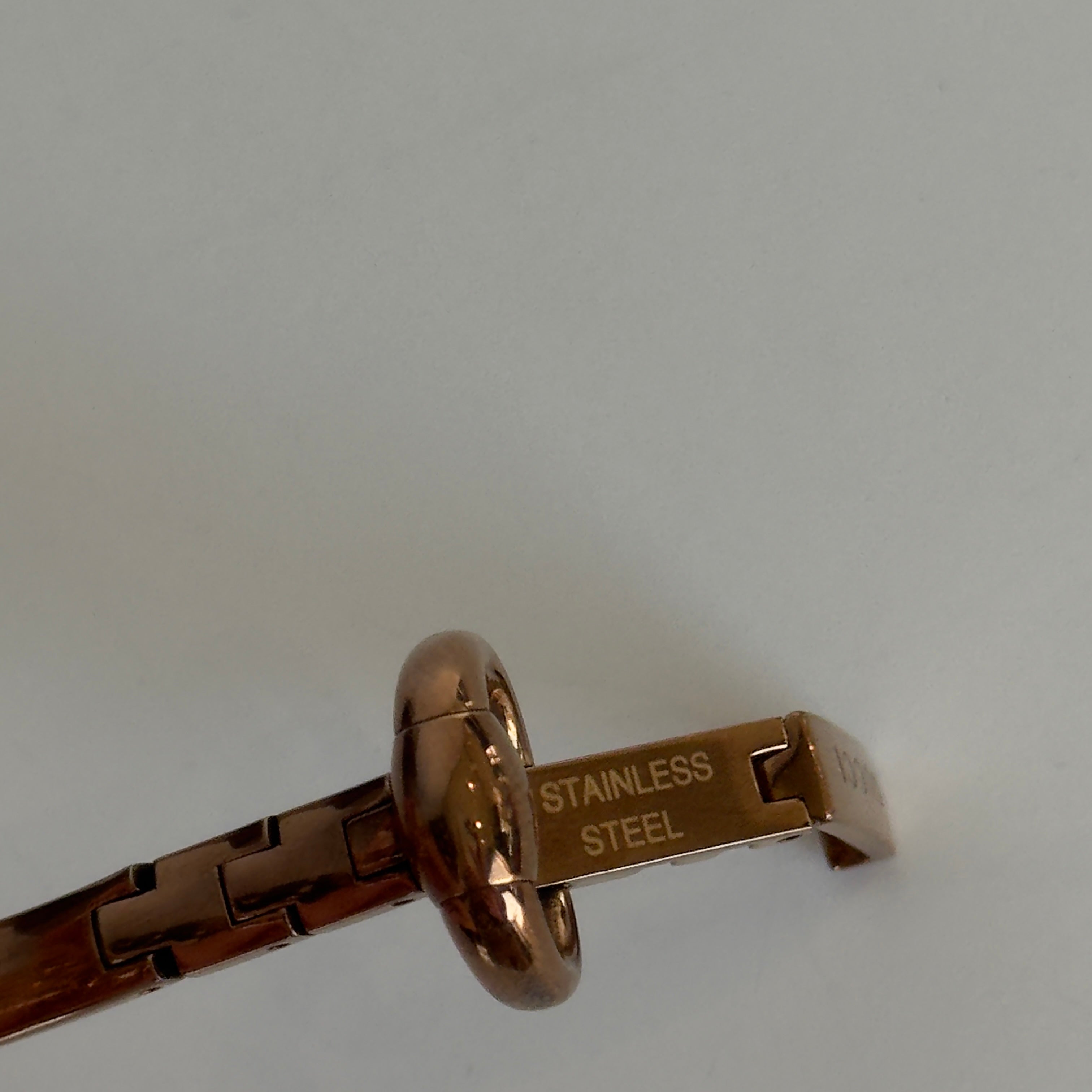 Gucci Guccissima Rose Gold Tone Black Dial Horsebit Watch - Queen May