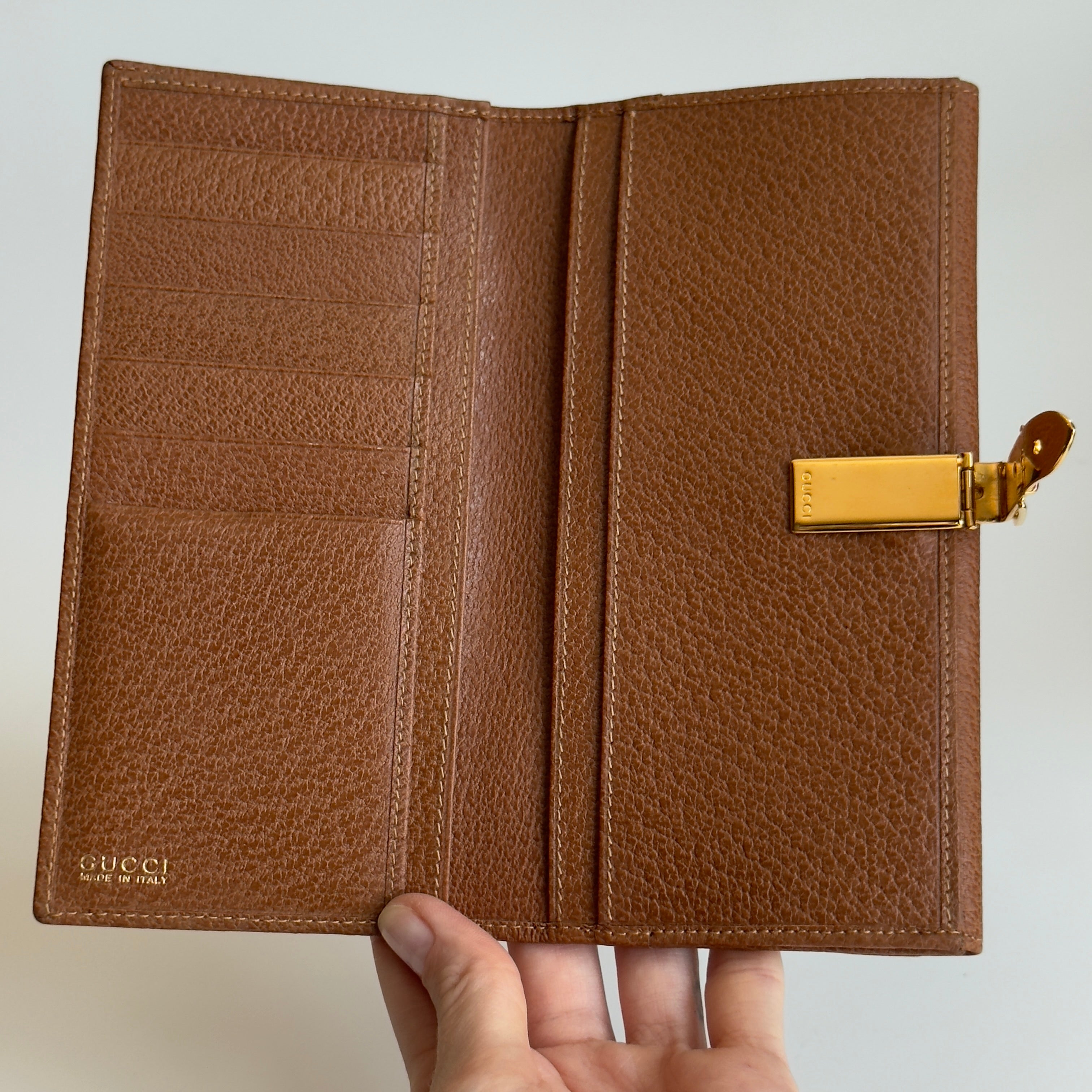 Vintage Gucci Leather Continental Wallet - Queen May