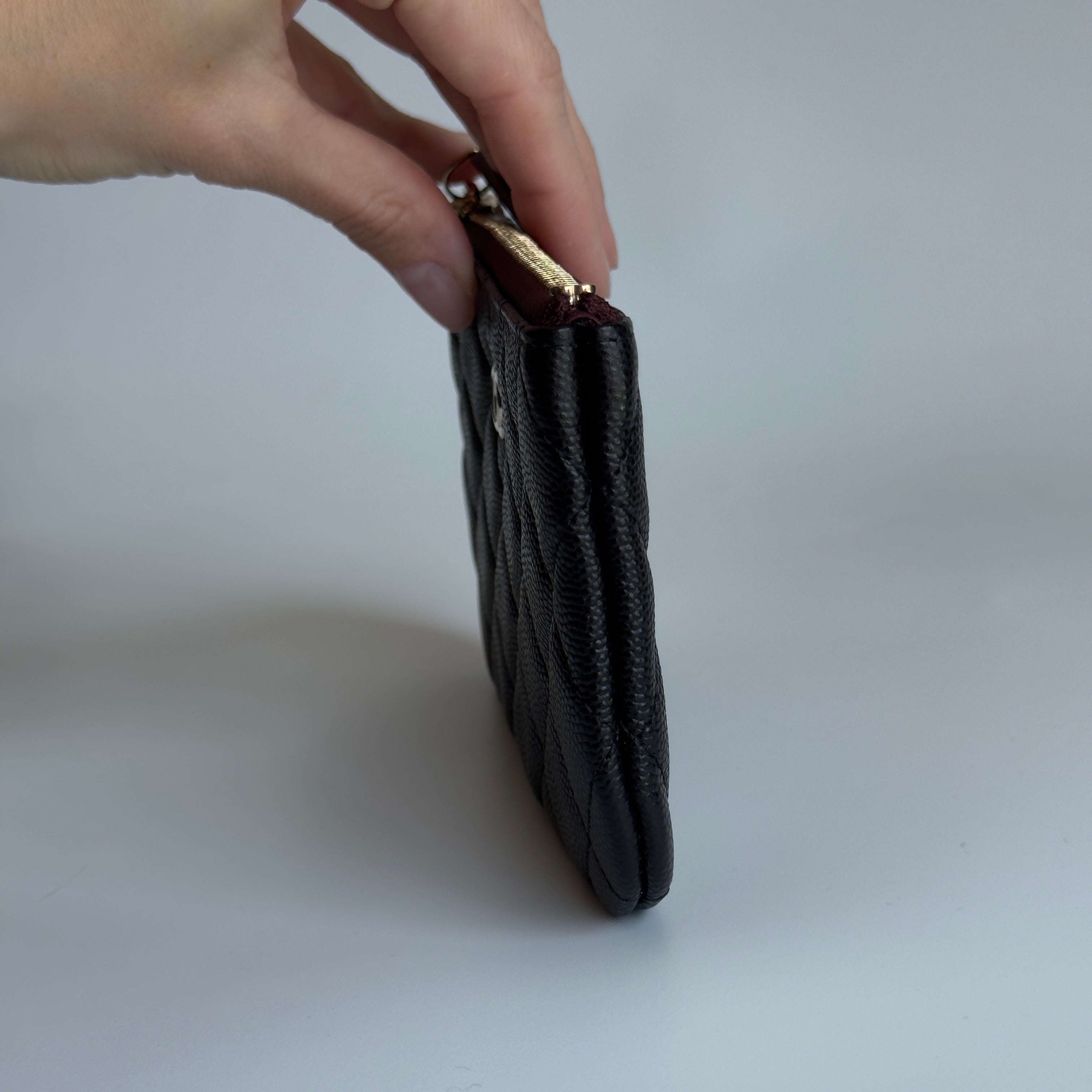 Chanel Classic O-Coin Case Black - Queen May