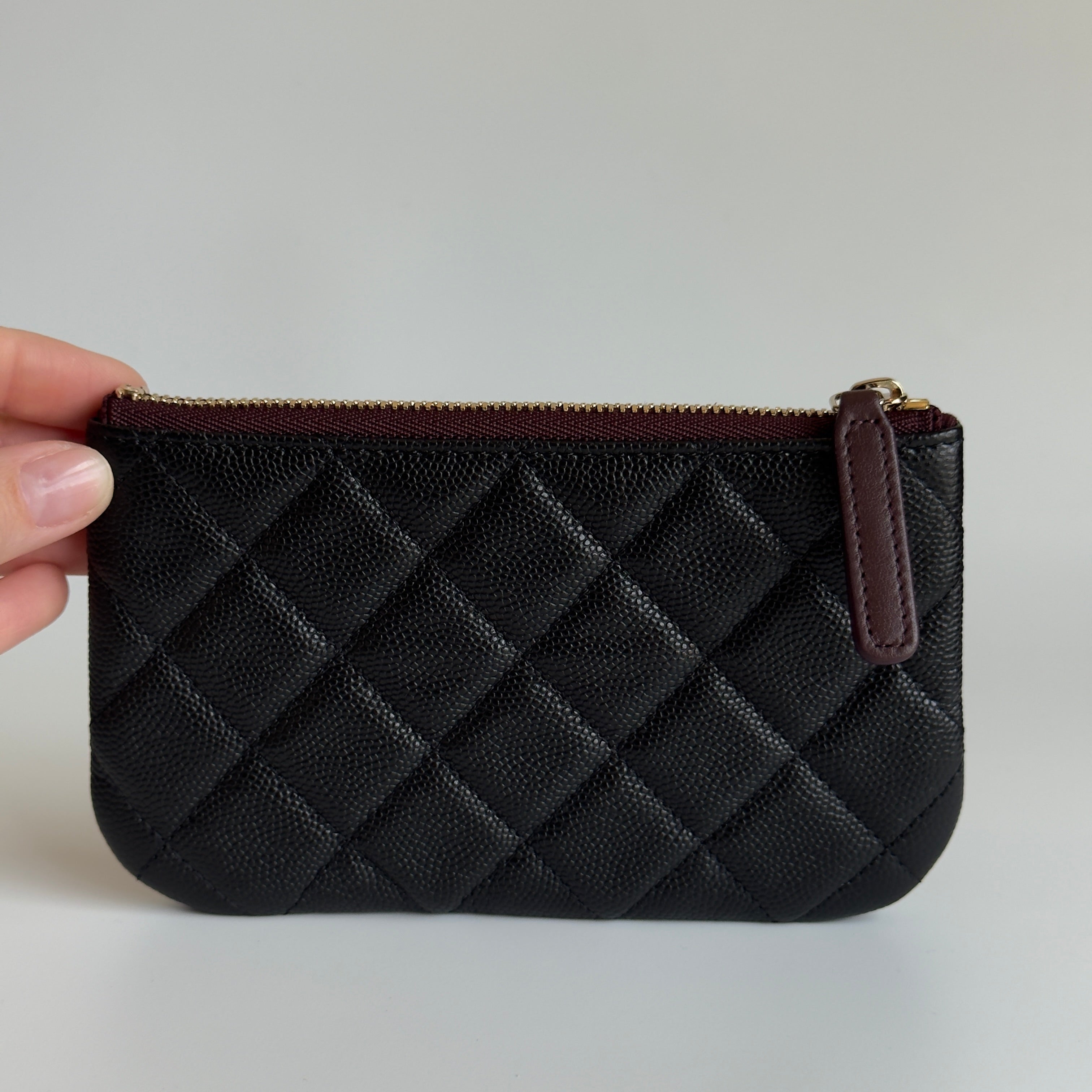 Chanel Classic O-Coin Case Black - Queen May