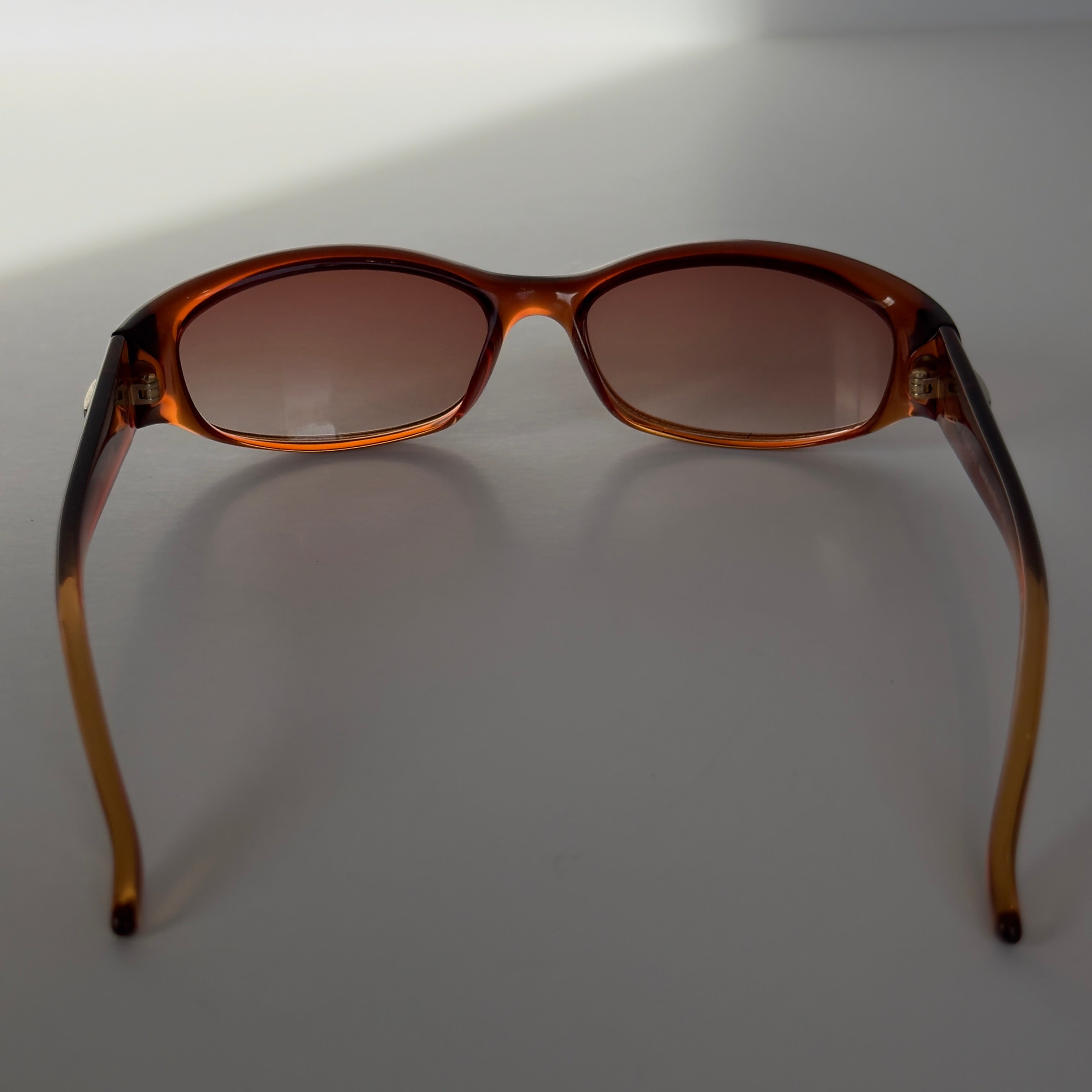 Vintage Gucci GG Oval Amber Sunglasses - Queen May
