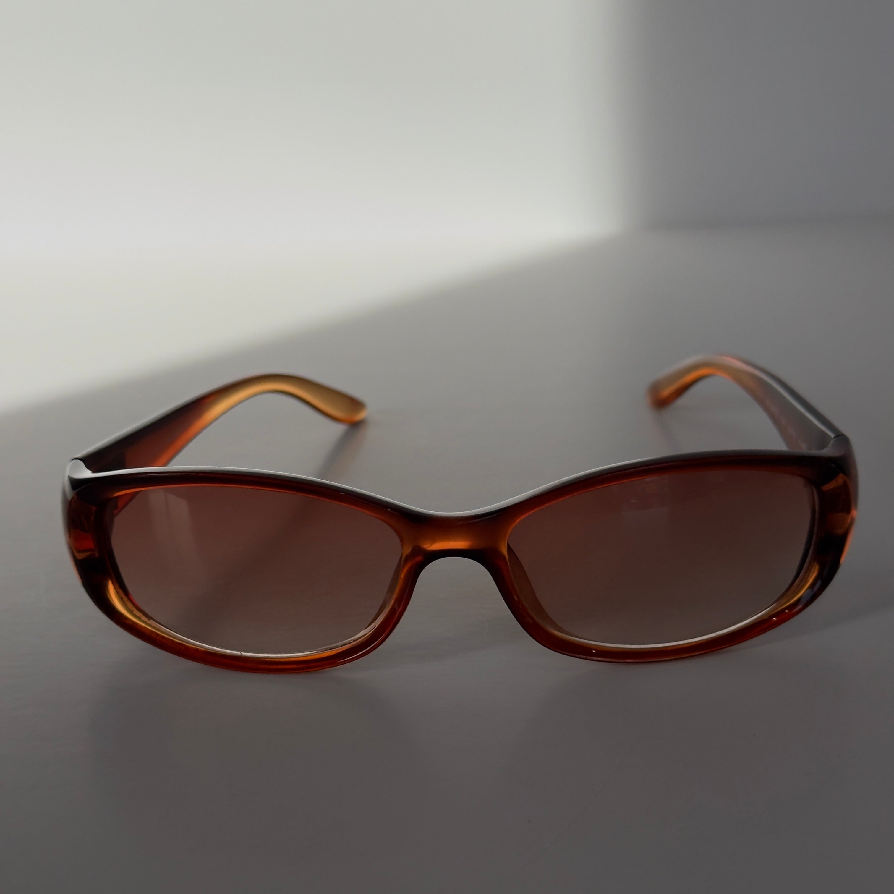 Vintage Gucci GG Oval Amber Sunglasses - Queen May