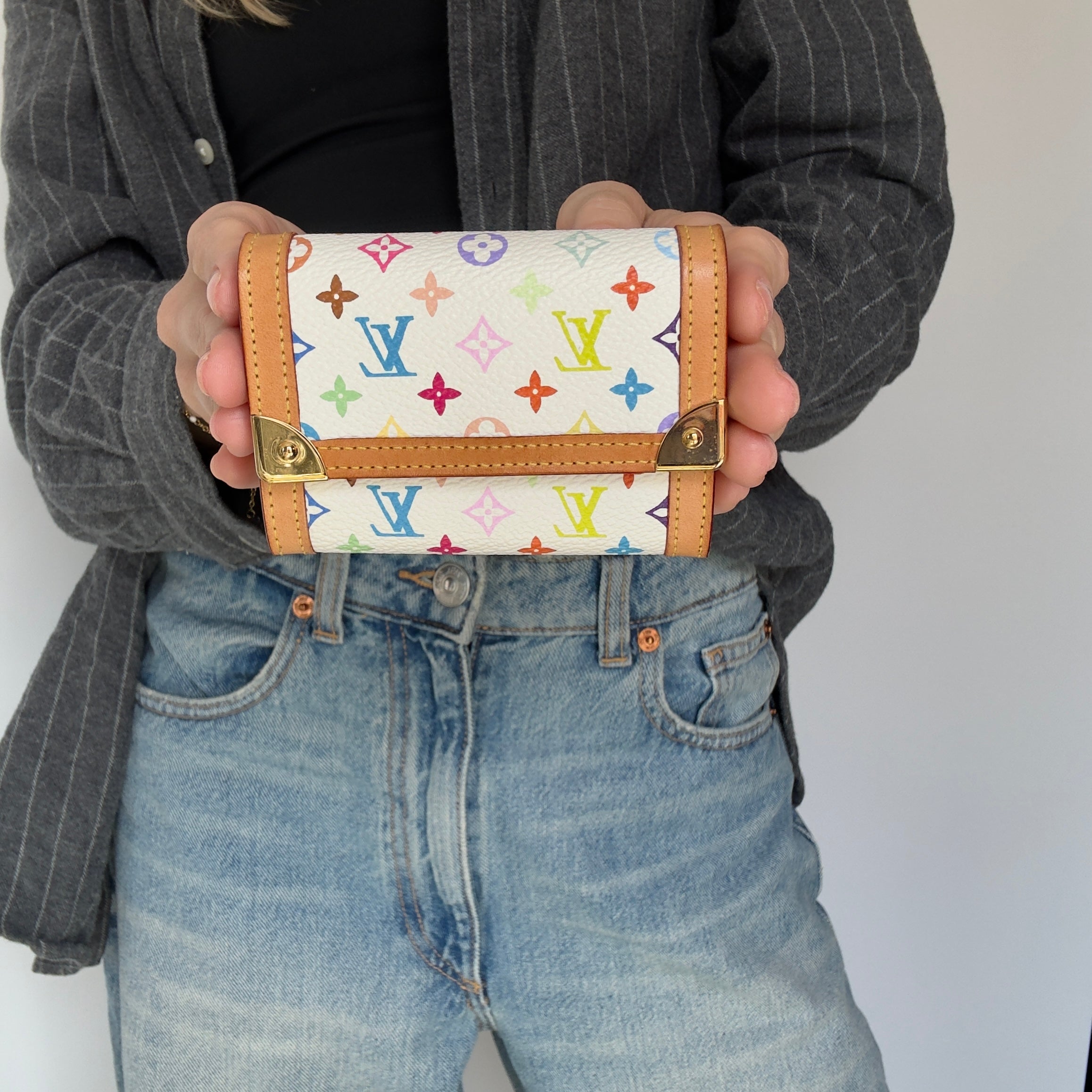 Louis Vuitton Takashi Murakami Monogram Porte Monnaie Wallet - Queen May