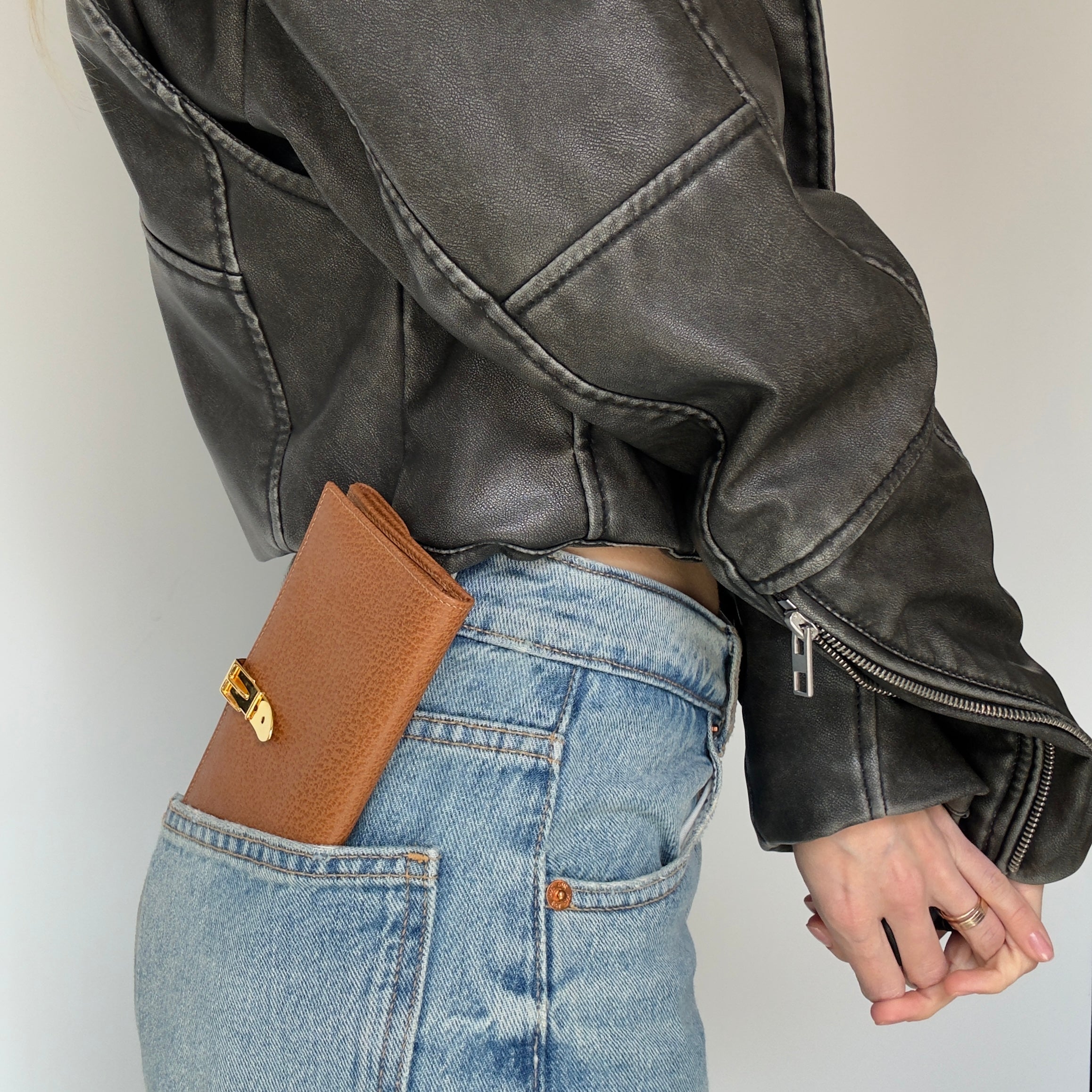 Vintage Gucci Leather Continental Wallet - Queen May