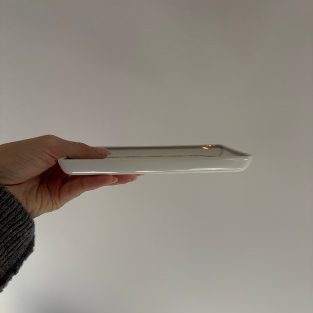 Hermes Porcelain Chaine D'ancre Tray Grey