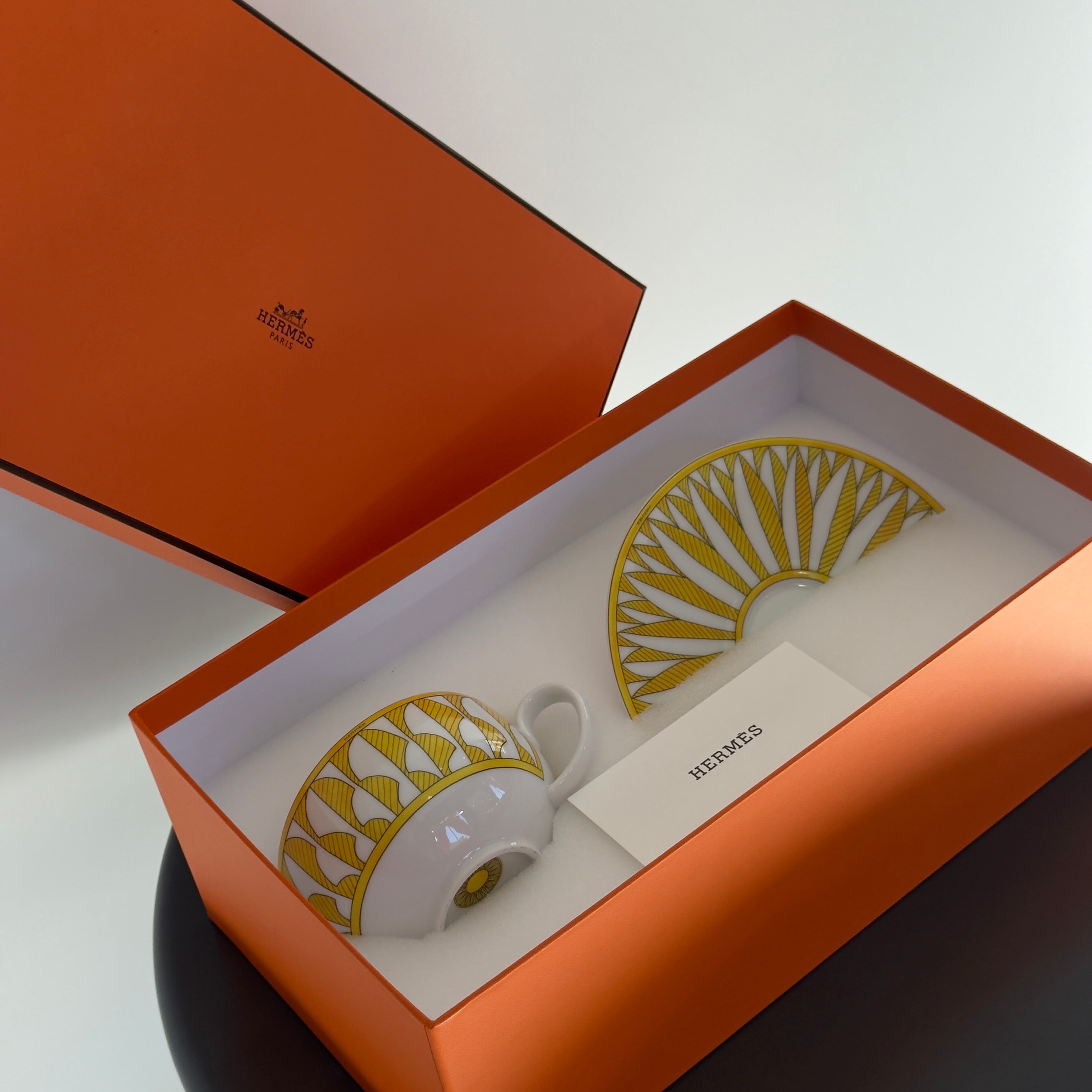 Hermes Soleil D'Hermes Tea Cup and Saucer - Queen May