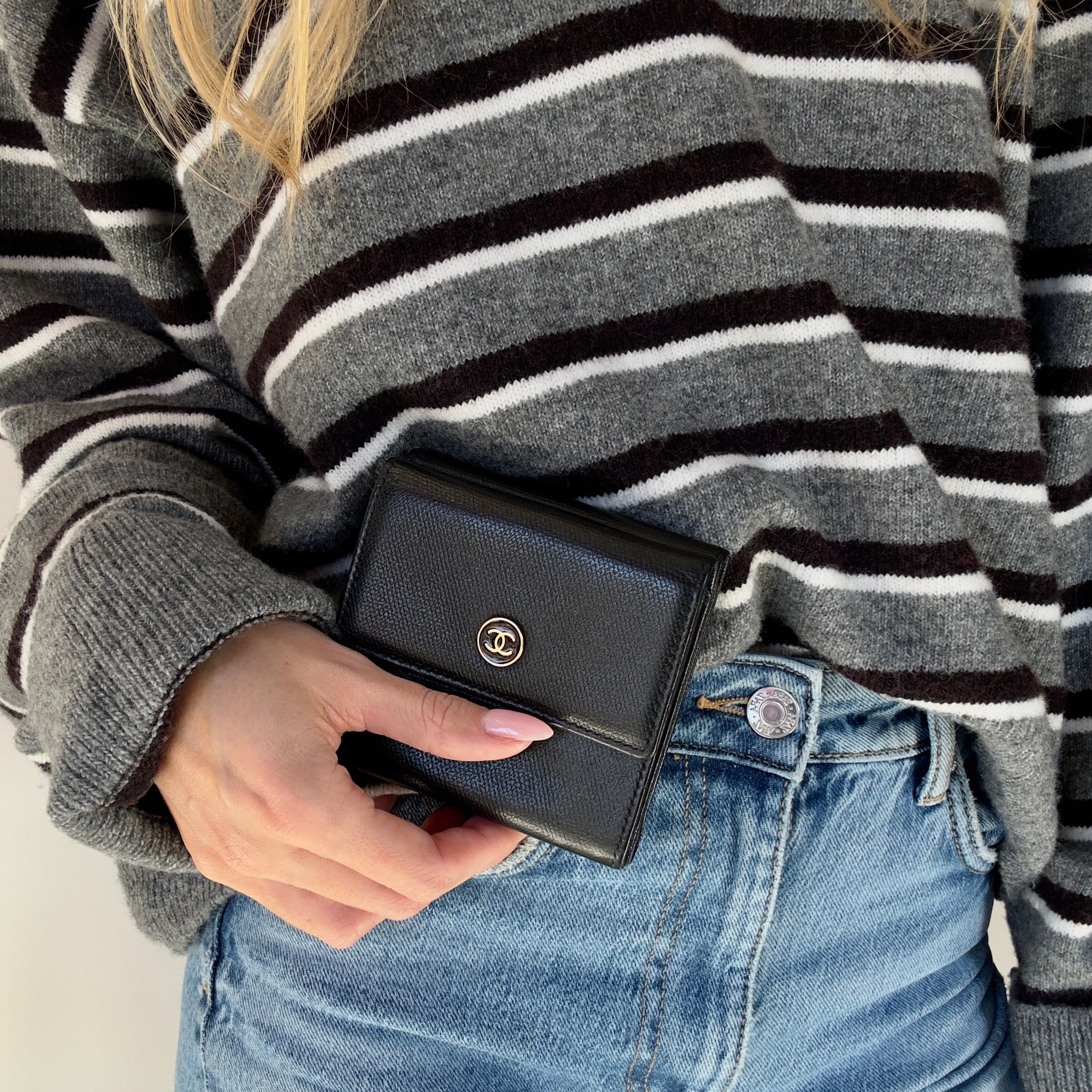 Vintage Chanel Wallet Black