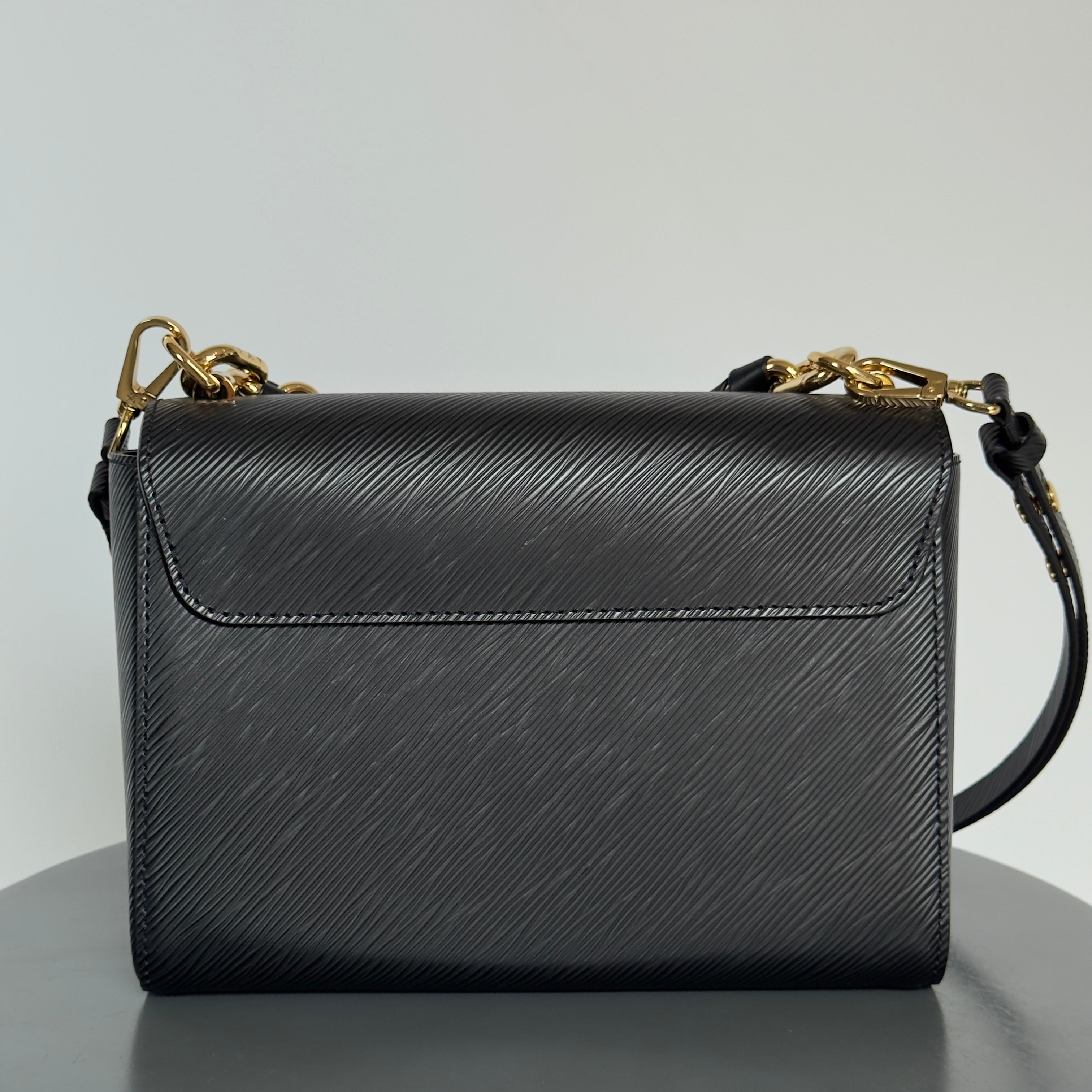 Louis Vuitton Twist MM Black Epi With Braided Handle - Queen May