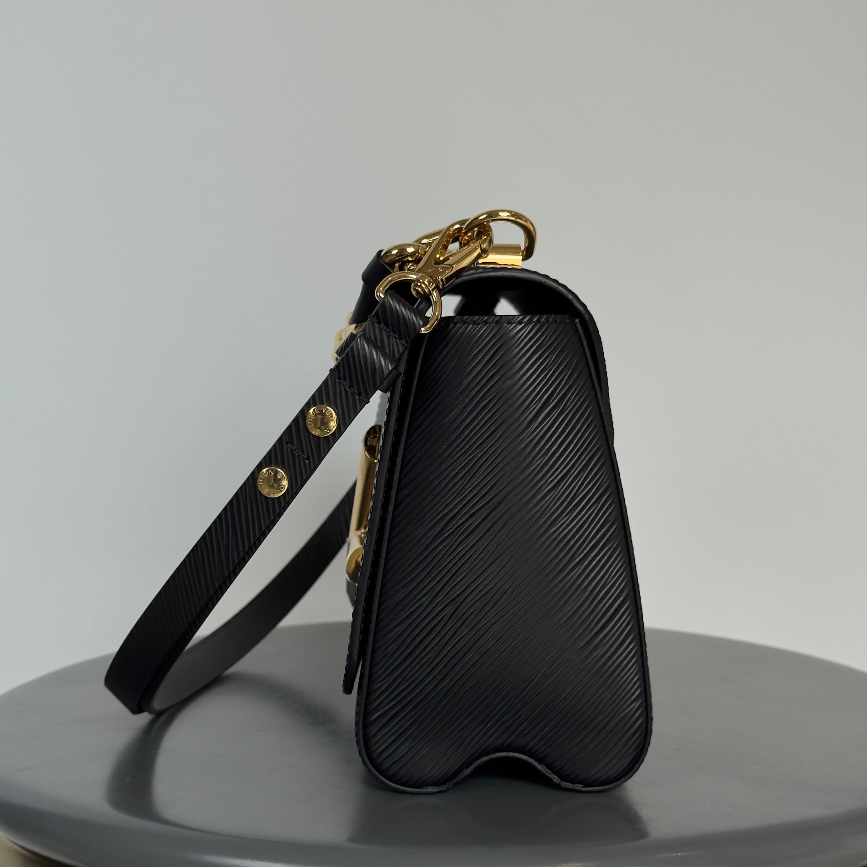Louis Vuitton Twist MM Black Epi With Braided Handle - Queen May