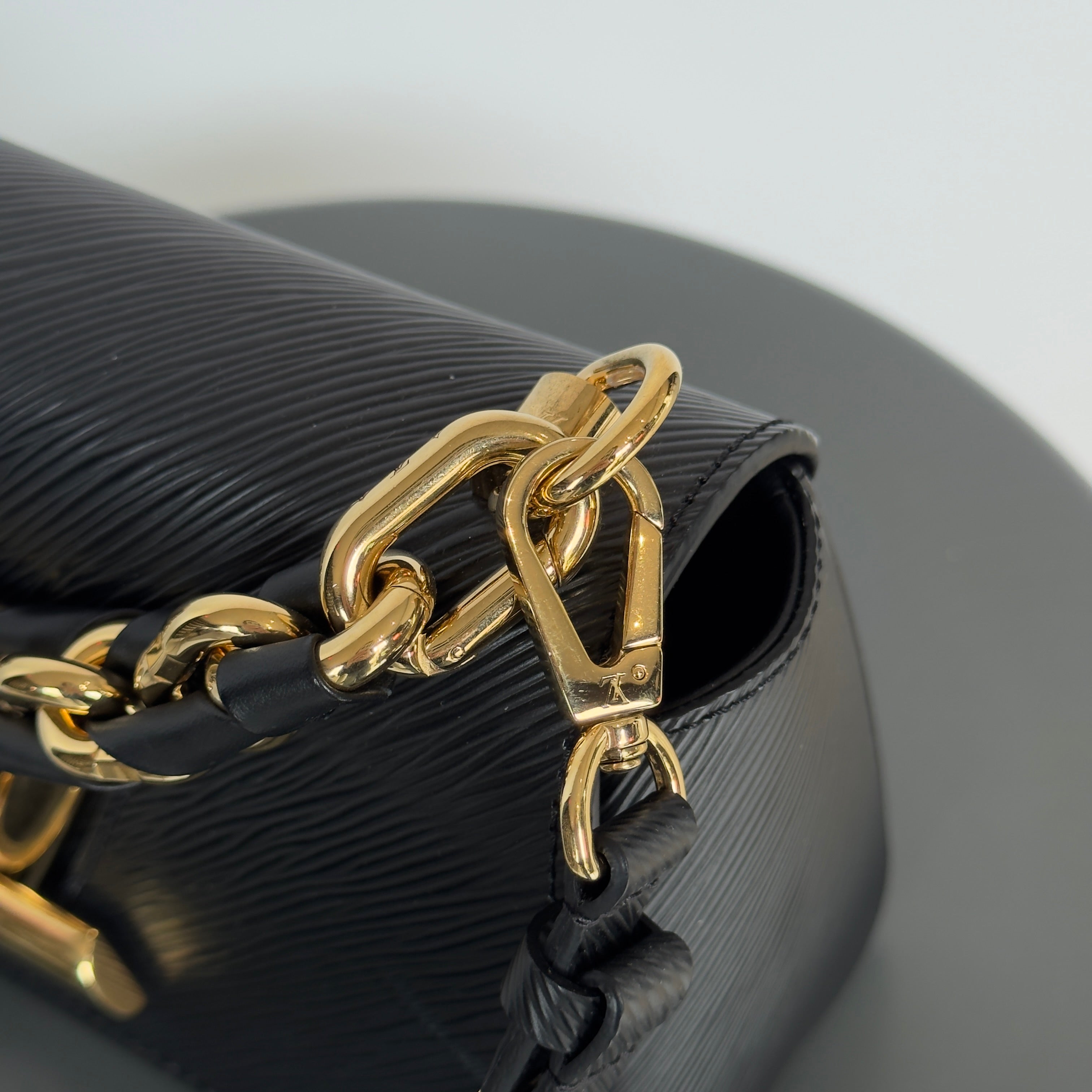 Louis Vuitton Twist MM Black Epi With Braided Handle - Queen May