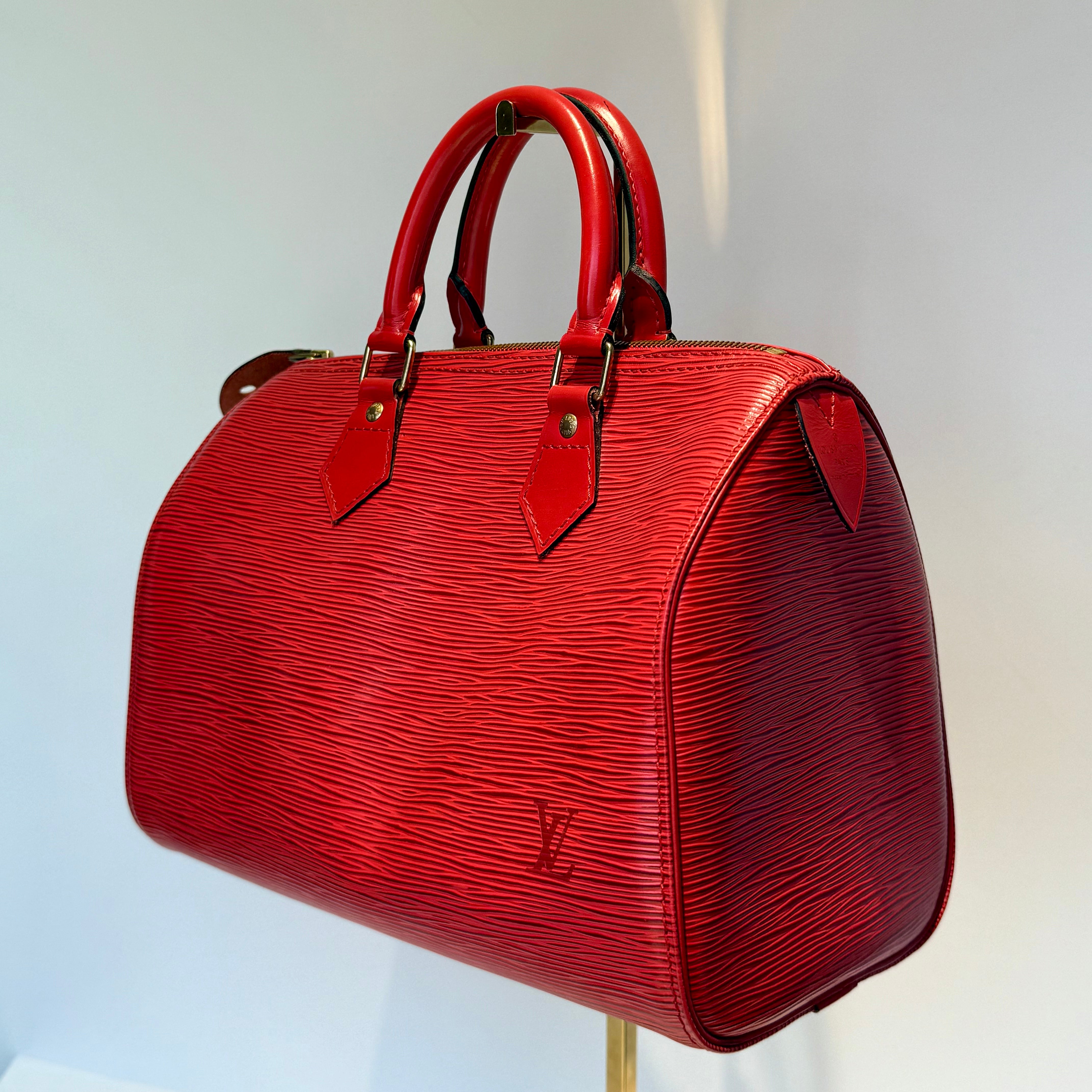 Louis Vuitton Epi Leather Speedy 30 Red - Queen May