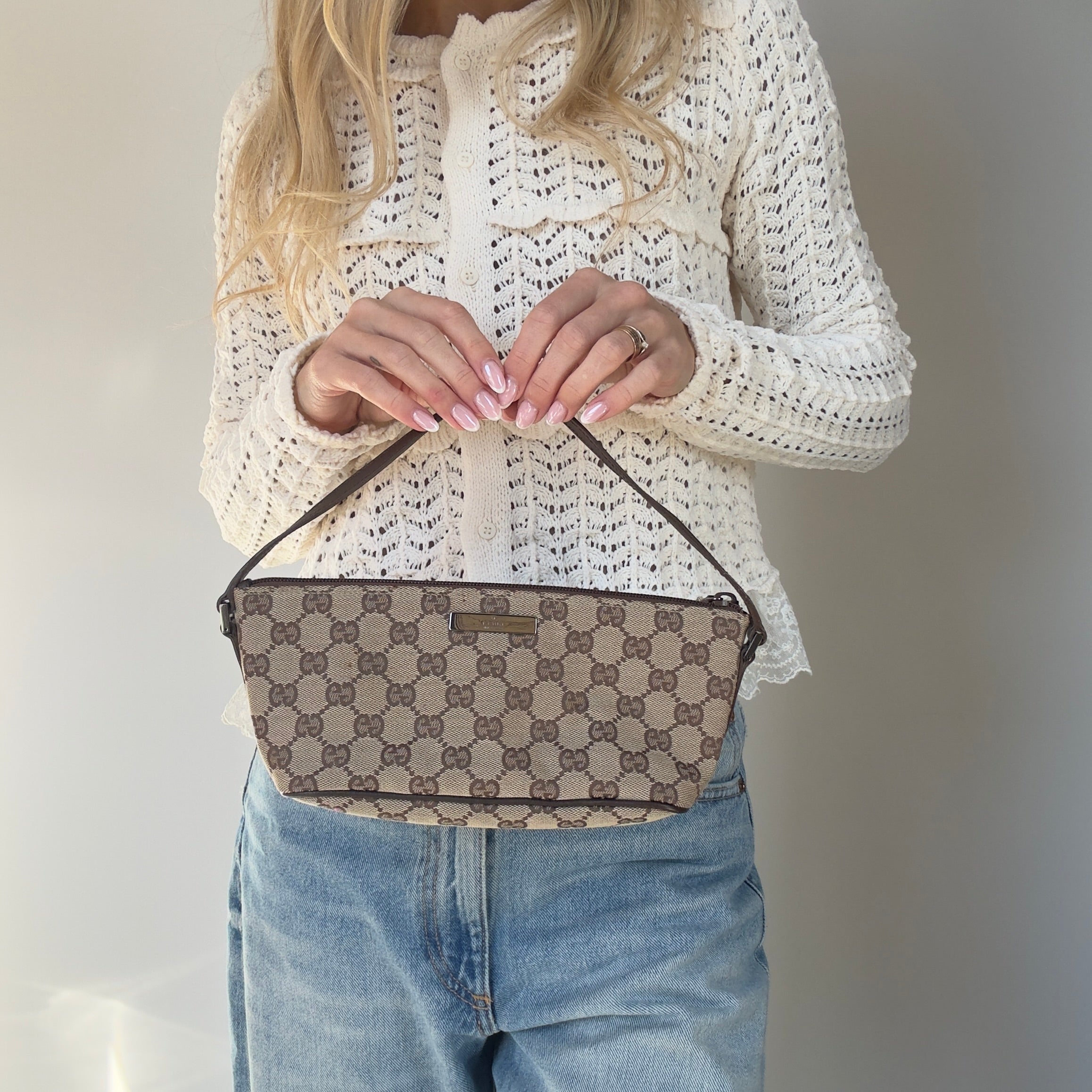 Gucci Canvas Boat Pochette