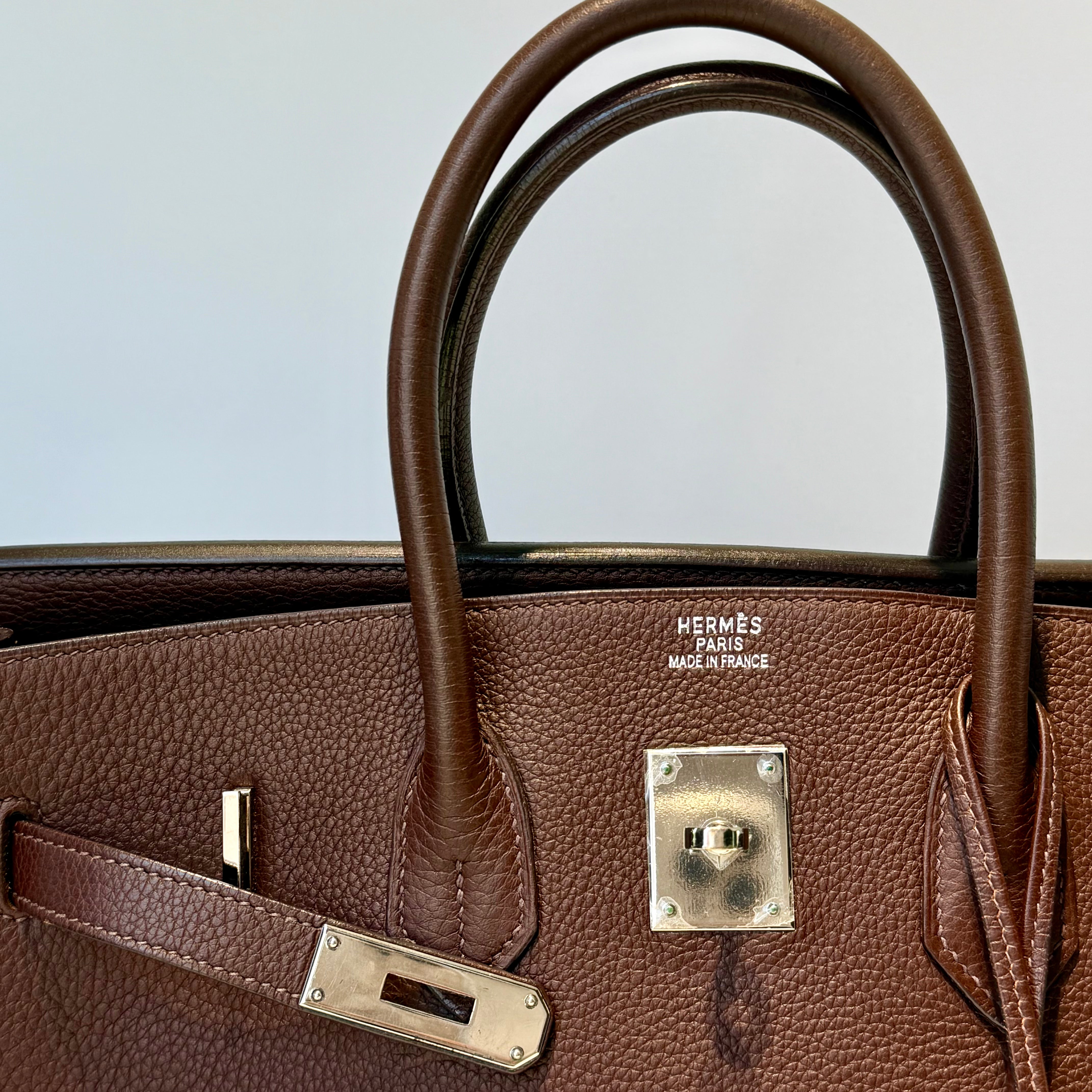 Hermes Birkin 35 Togo Leather Havane Palladium Hardware 2004 - Queen May