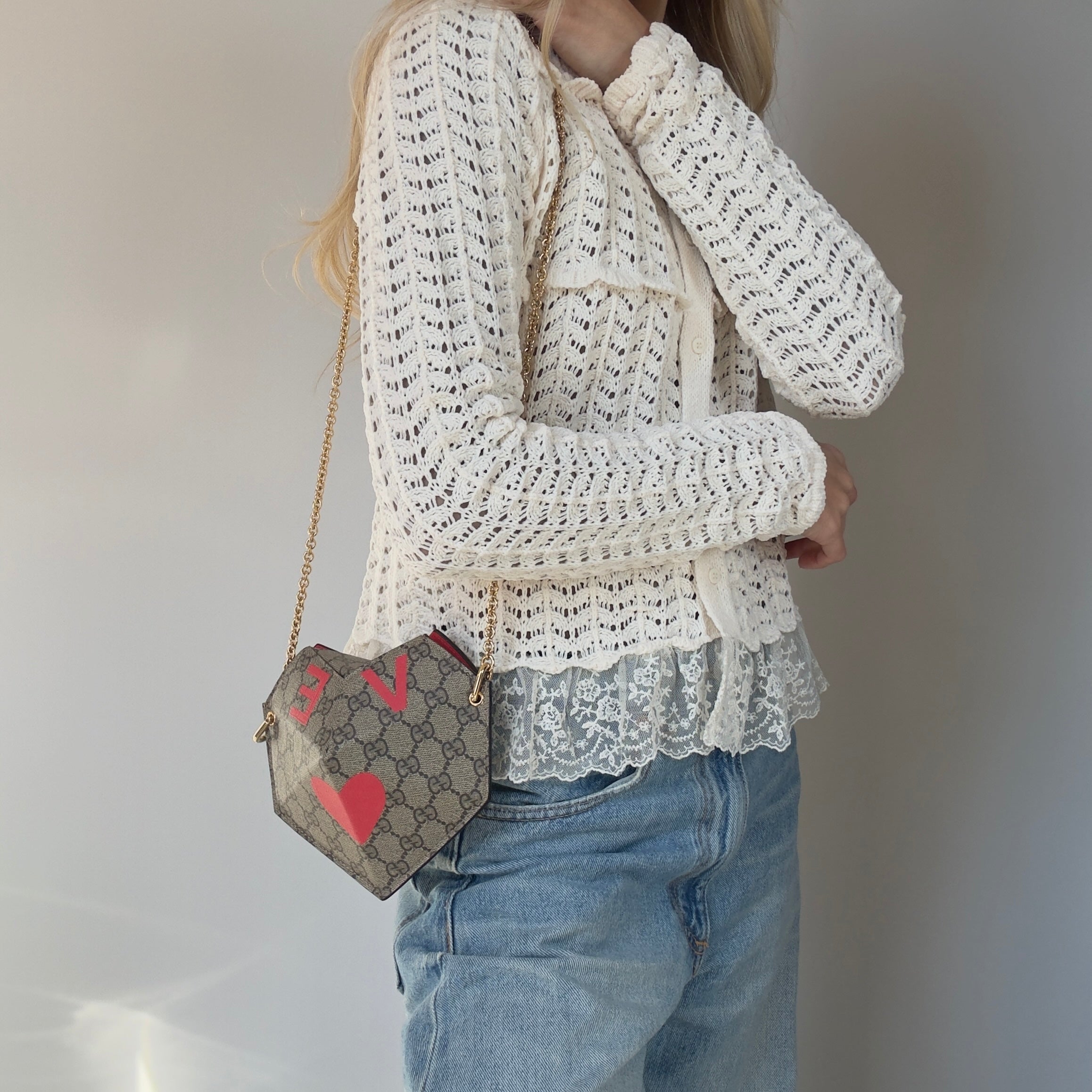 Gucci Valentines Day Origami Heart Bag - Queen May