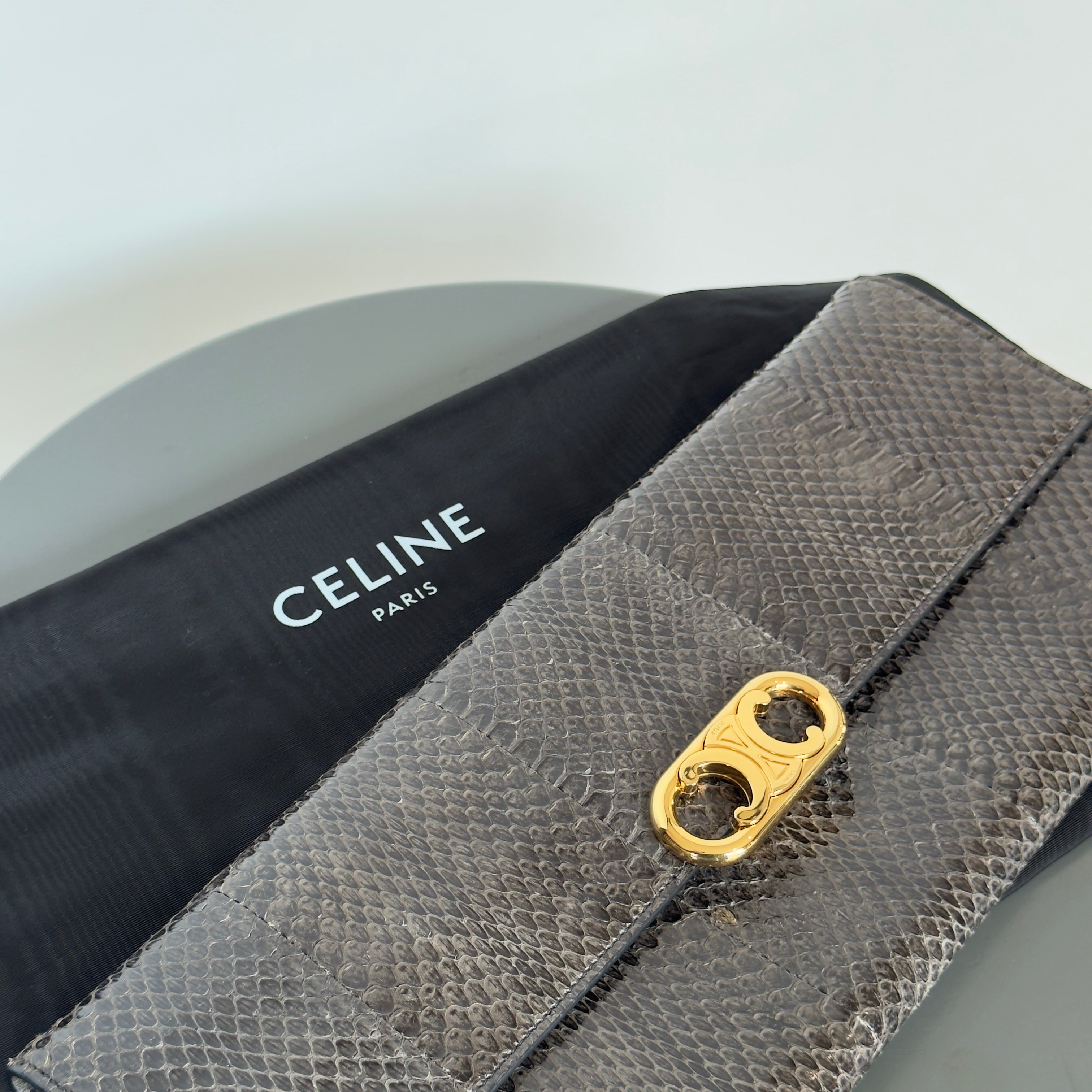Celine Maillon Python Clutch - Queen May