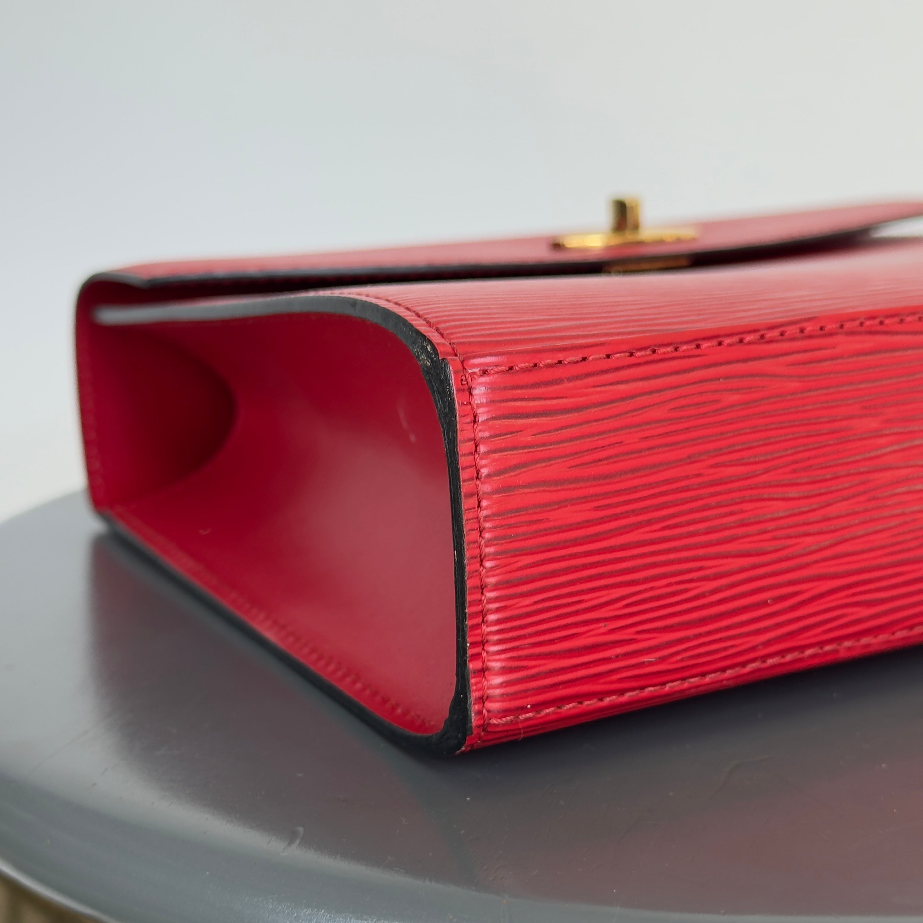 Louis Vuitton Red Epi Leather Malesherbes Top Handle - Queen May
