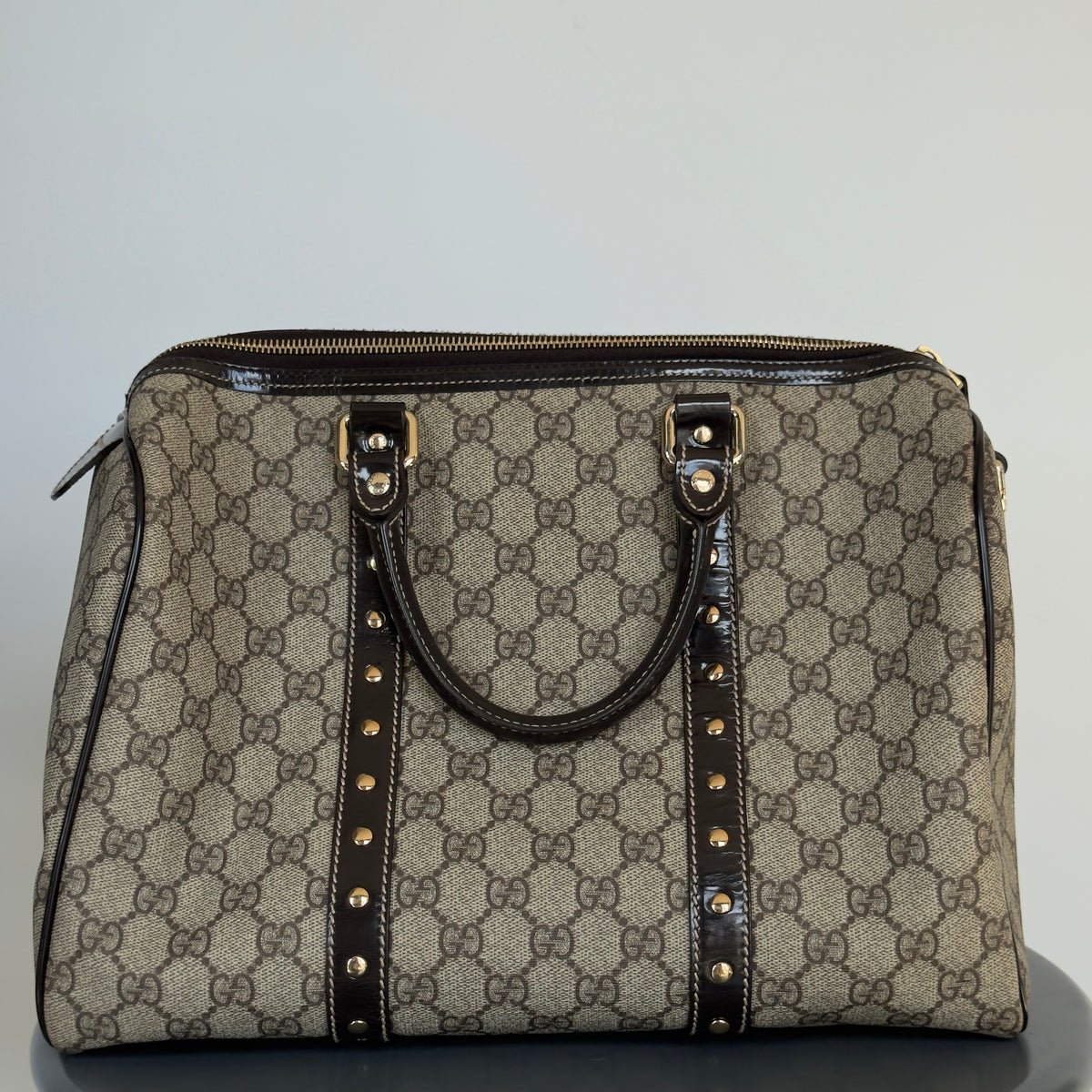 Gucci GG Supreme Hearts Medium Joy Boston Bag - Queen May