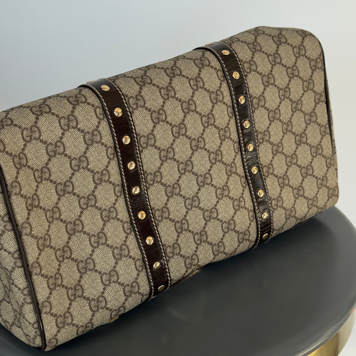 Gucci GG Supreme Hearts Medium Joy Boston Bag - Queen May