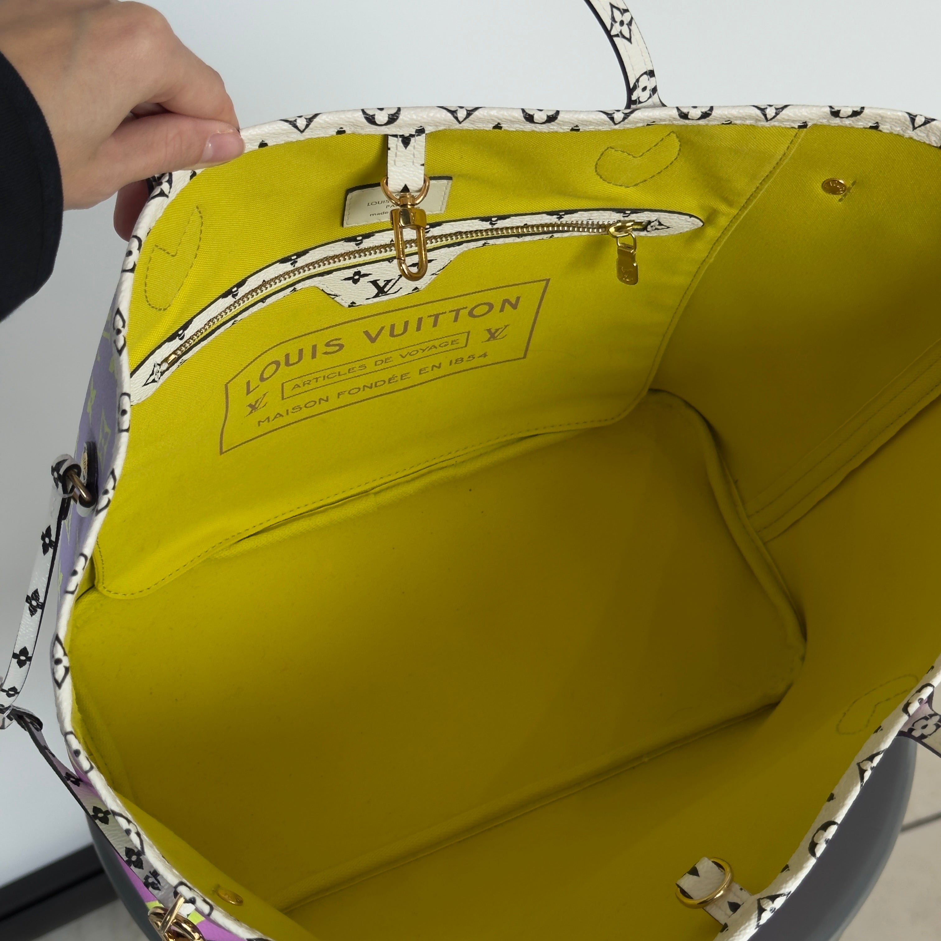 Louis Vuitton Neverfull NM Tote Limited Edition Colored Giant MM - Queen May