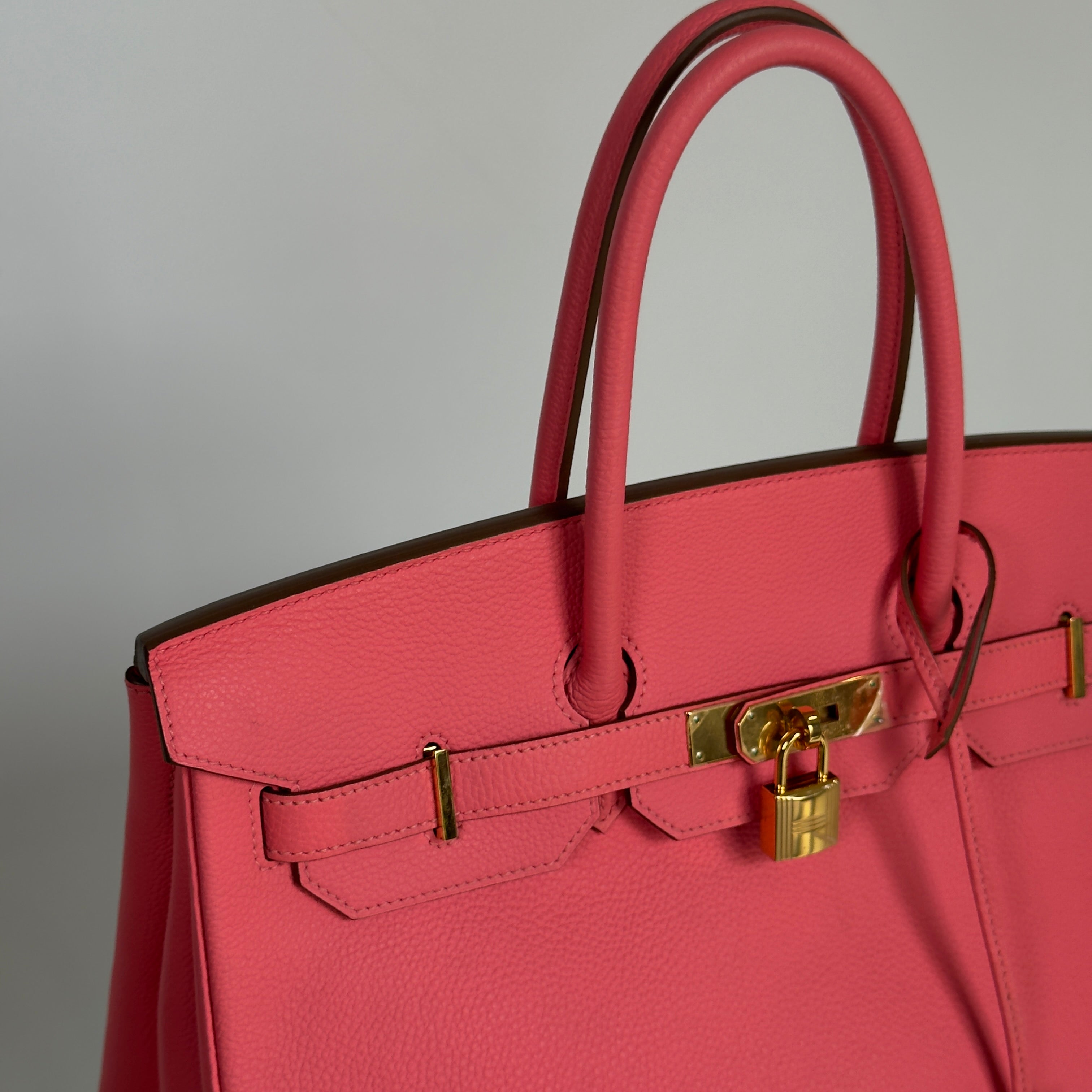 Hermes Birkin 35 Togo Rose Azalee Leather - Queen May