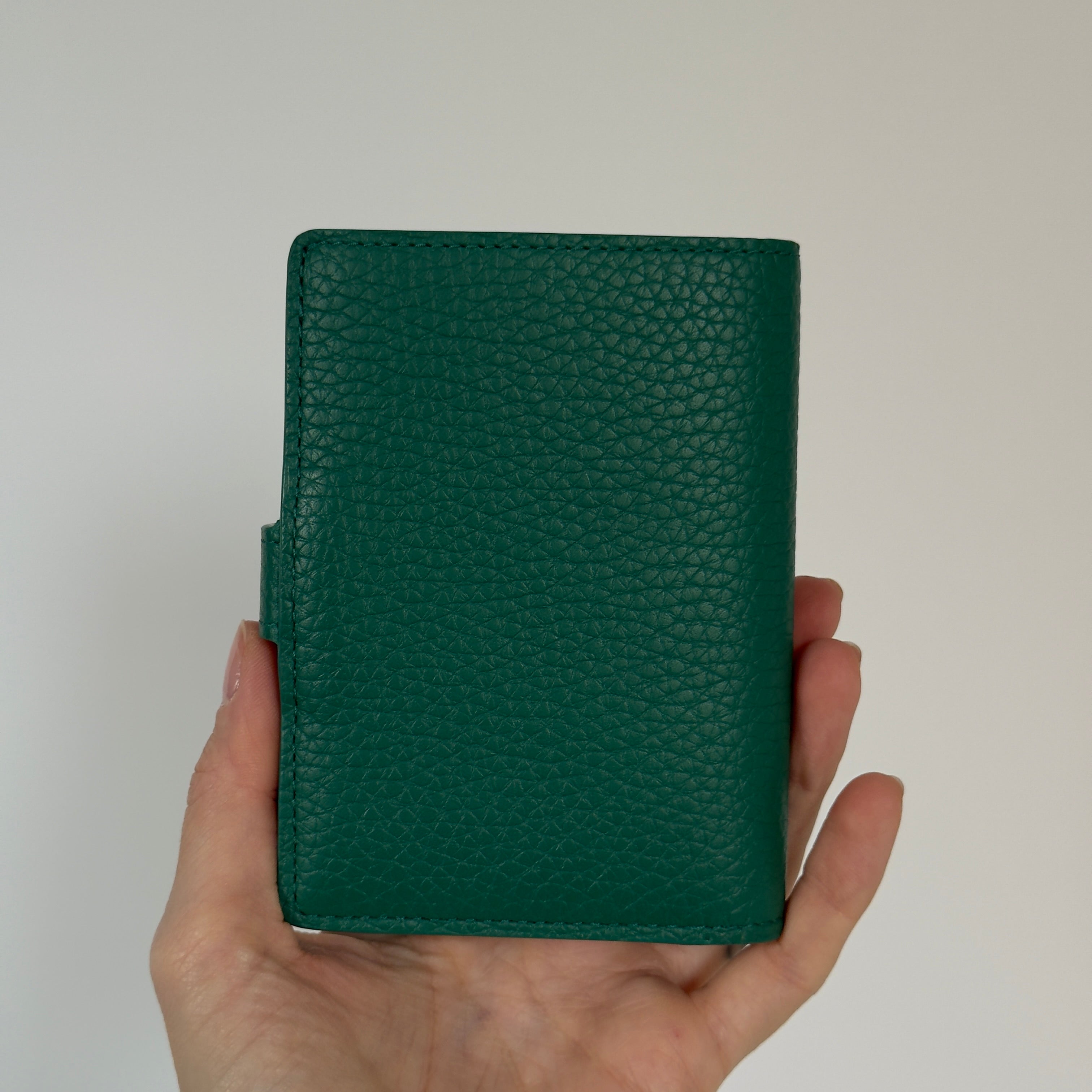 Louis Vuitton Vertical Wallet Taurillion Leather Compact Green - Queen May