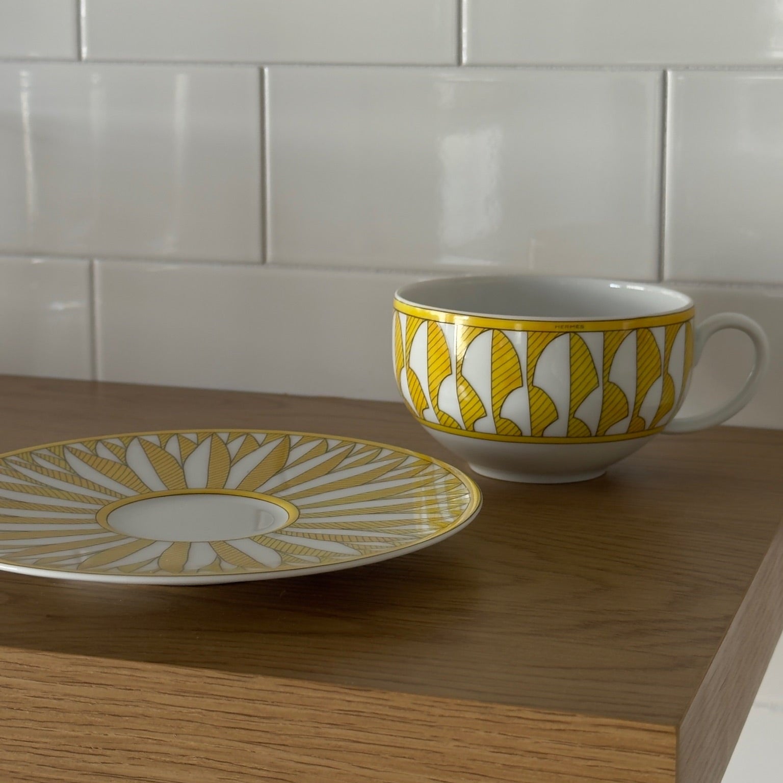 Hermes Soleil D'Hermes Tea Cup and Saucer - Queen May
