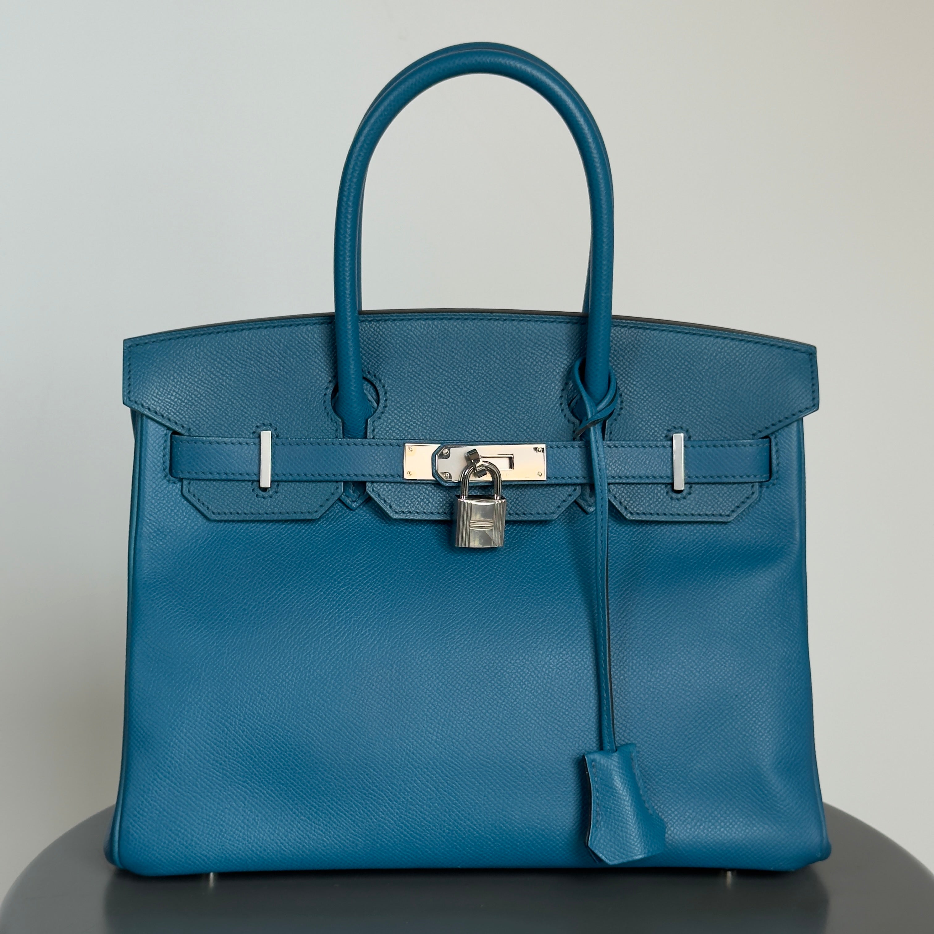 Hermes Birkin 30 Epsom Blue Izmir 2013 - Queen May