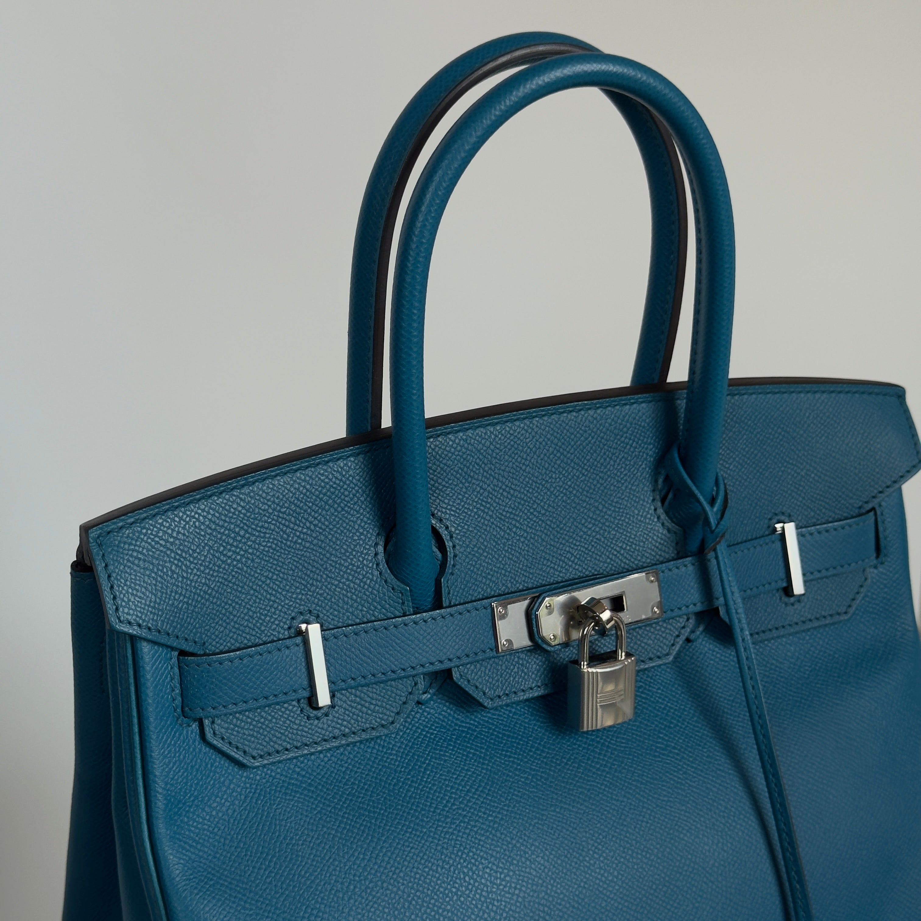 Hermes Birkin 30 Epsom Blue Izmir 2013 - Queen May