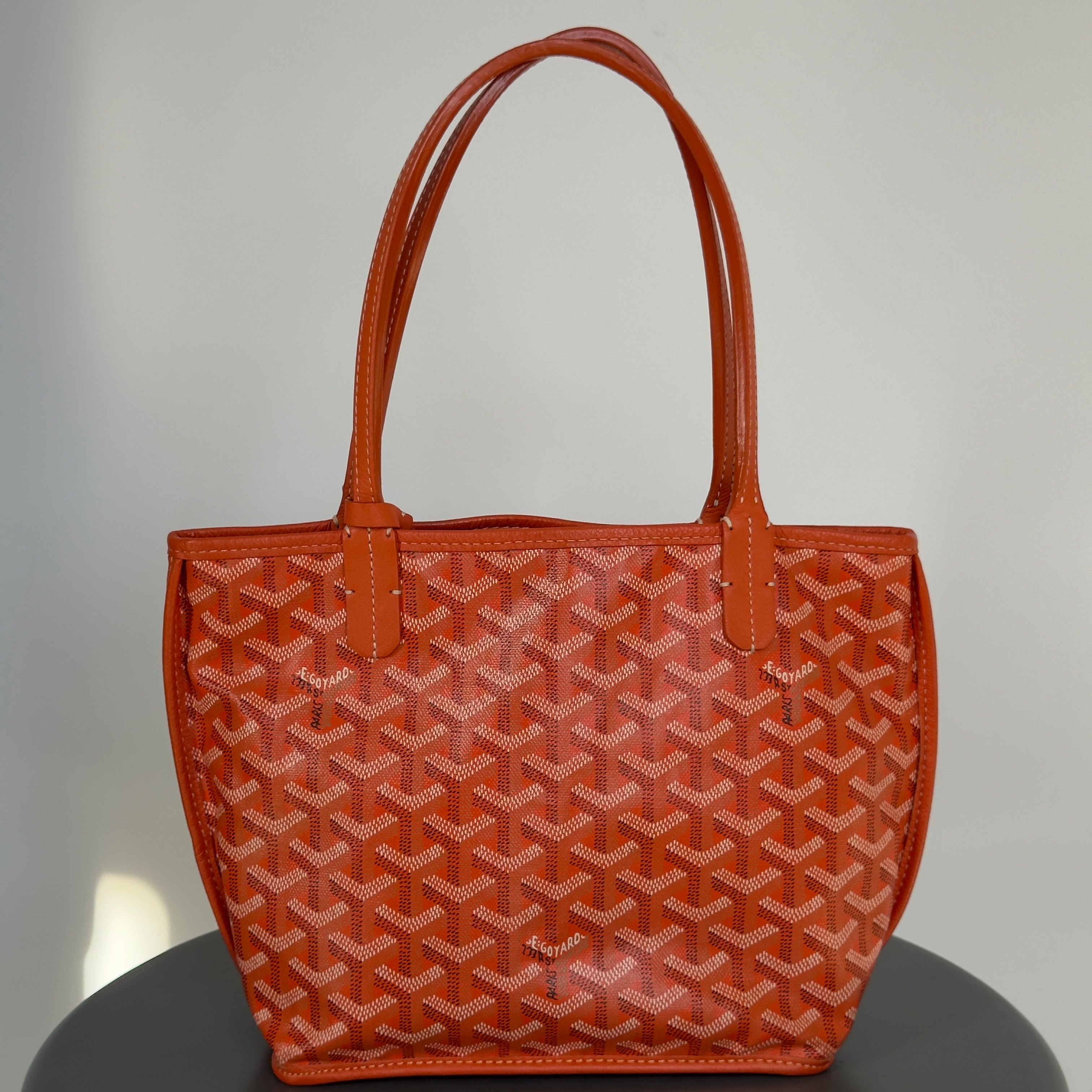 Goyard Mini Anjou Orange Tote - Queen May
