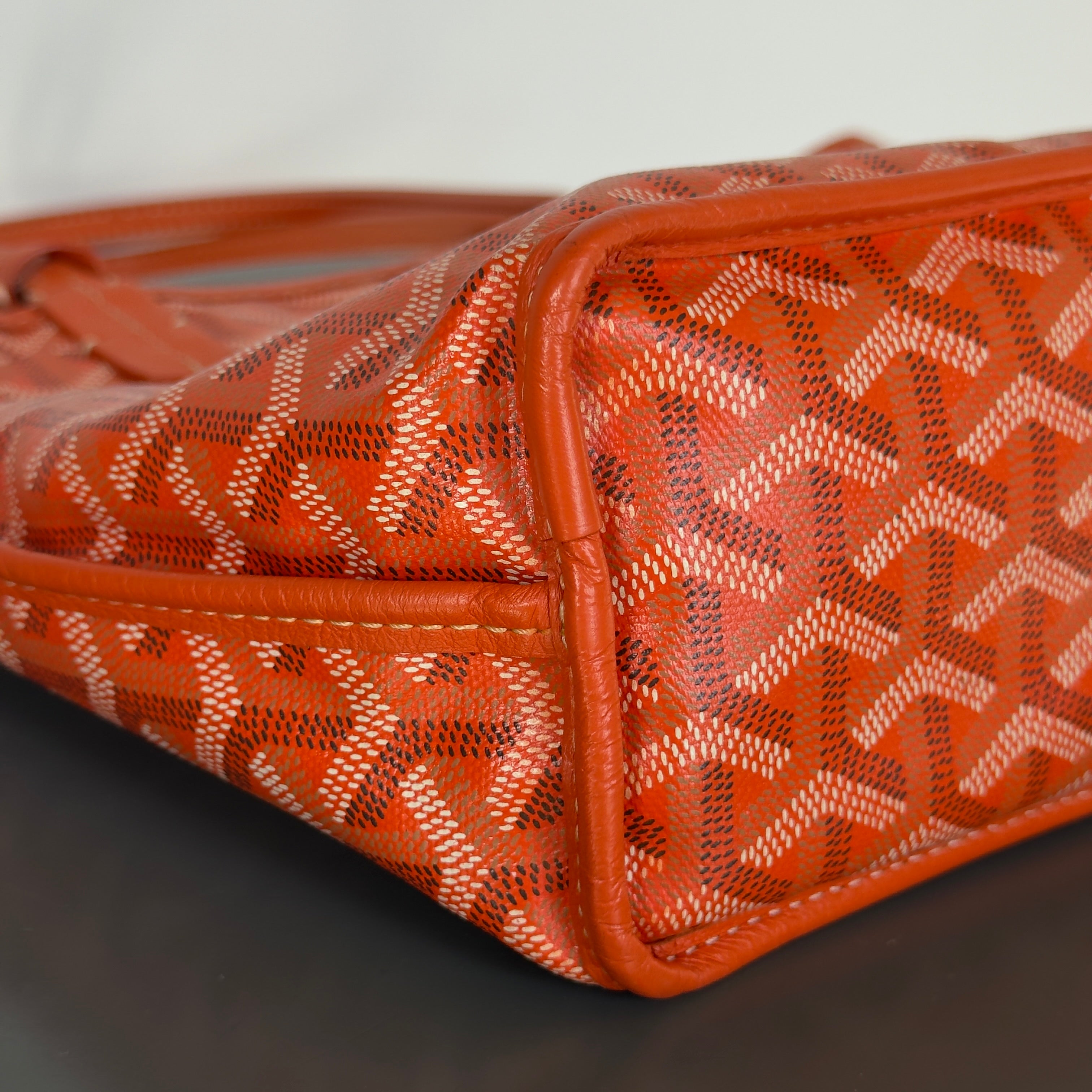Goyard Mini Anjou Orange Tote - Queen May