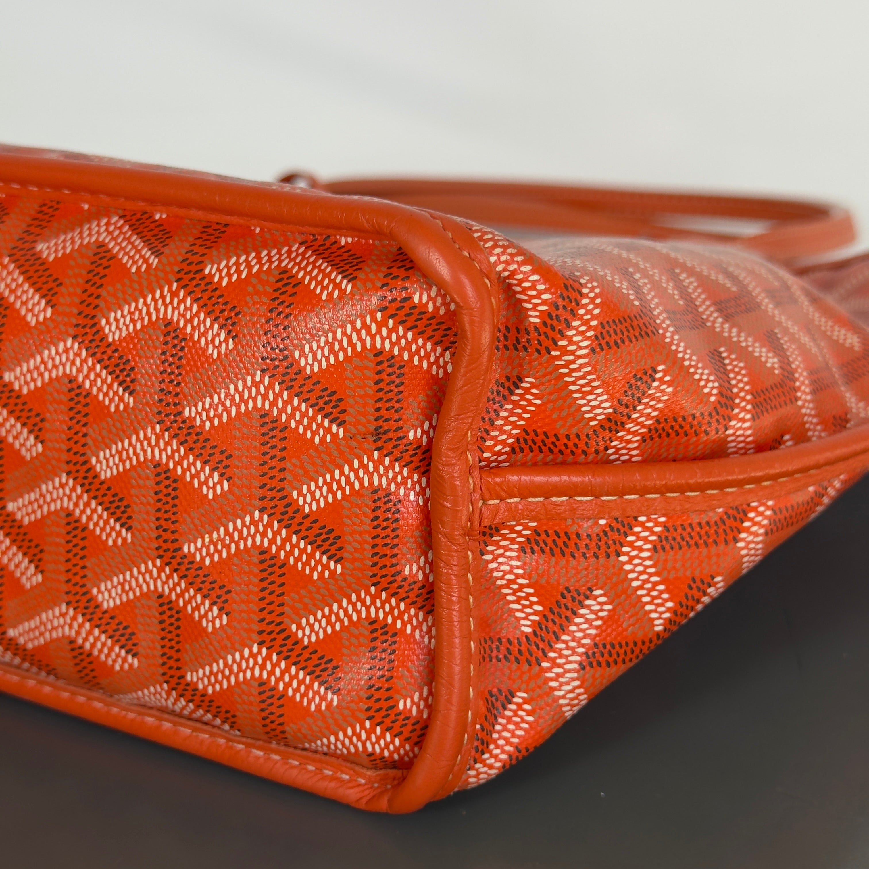 Goyard Mini Anjou Orange Tote - Queen May
