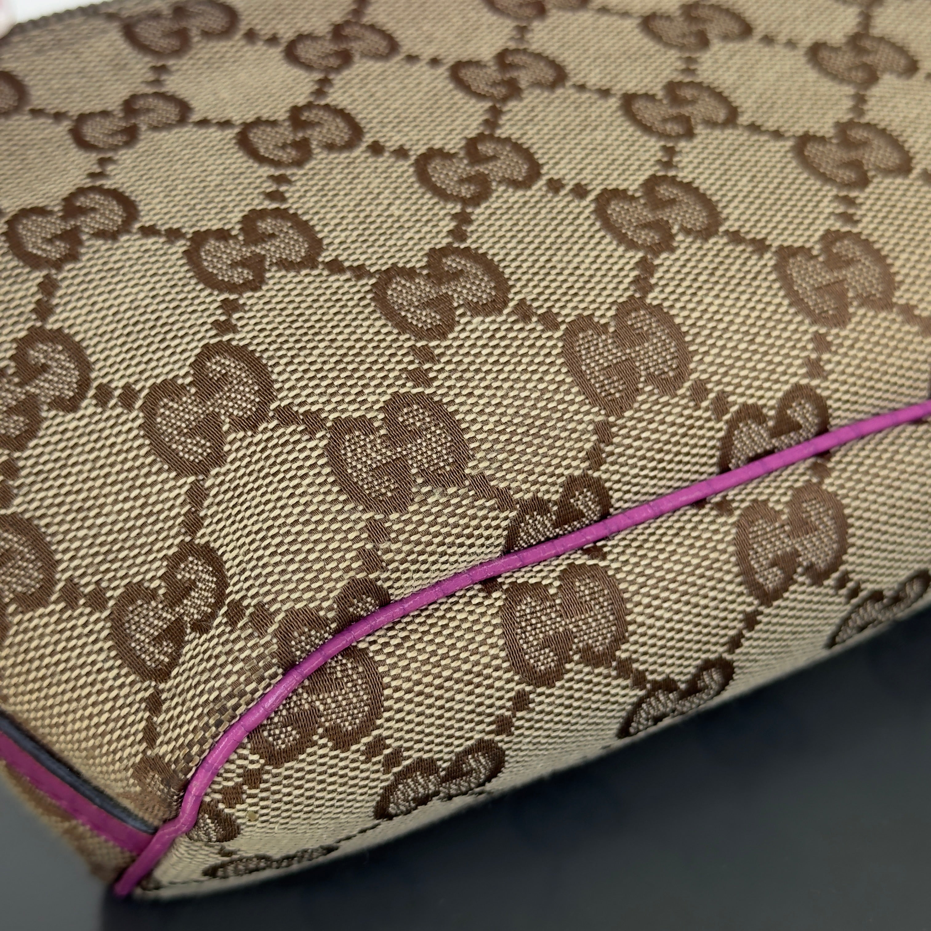 Gucci Boat Pochette Canvas Pink