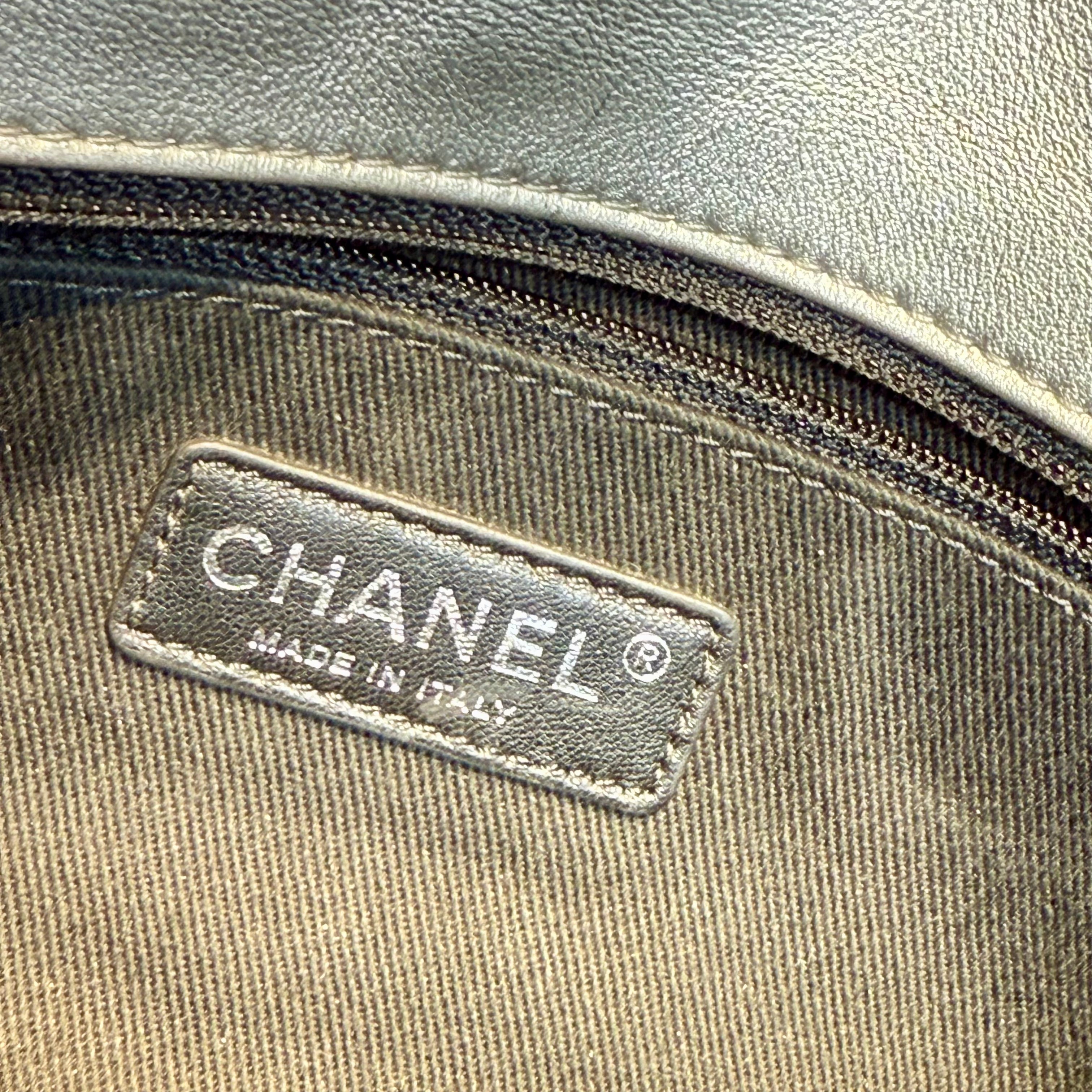 Chanel Silver Leather Medium Precious Symbols Bag - Queen May