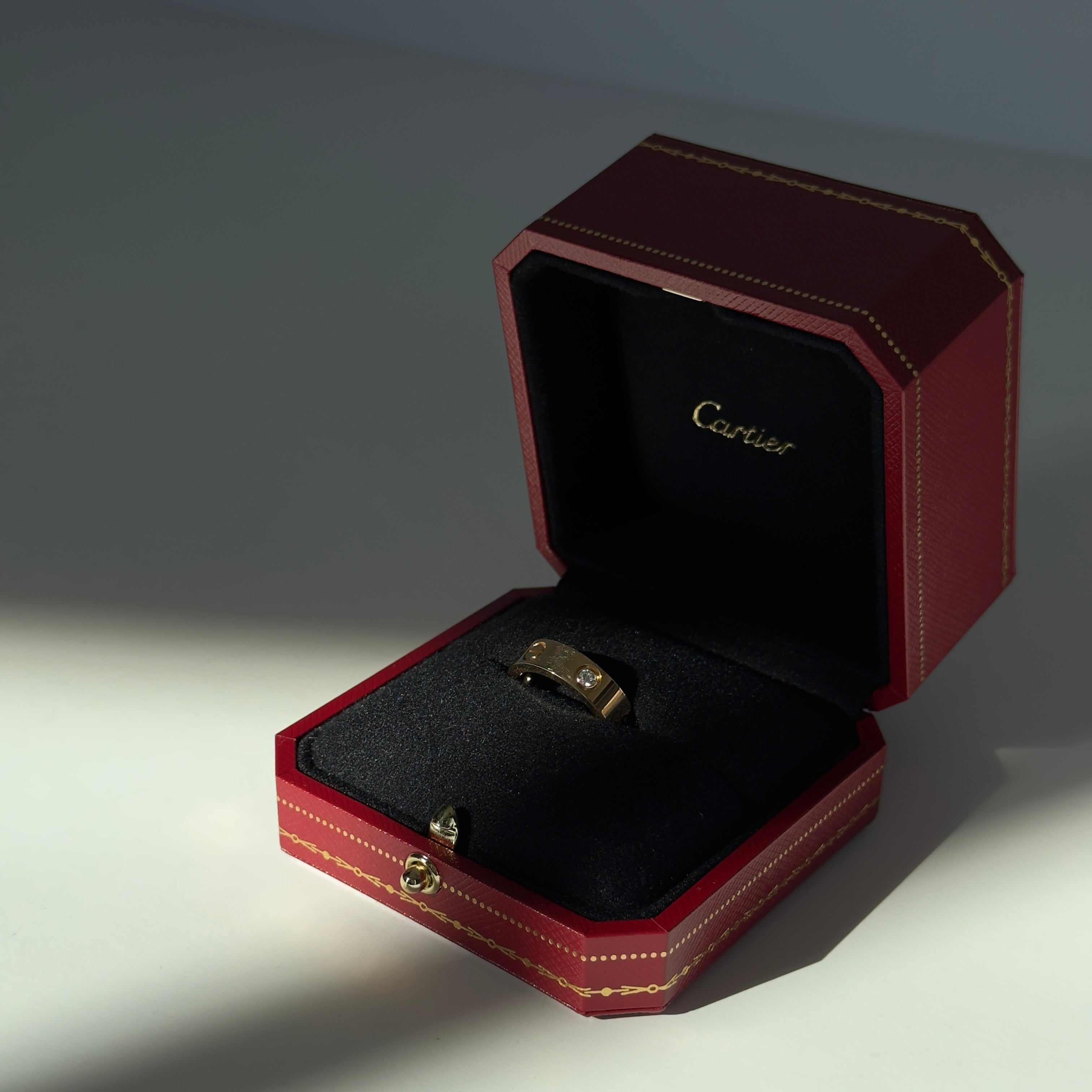 Cartier 18K Yellow Gold Diamond 5.5mm Love Ring - Queen May