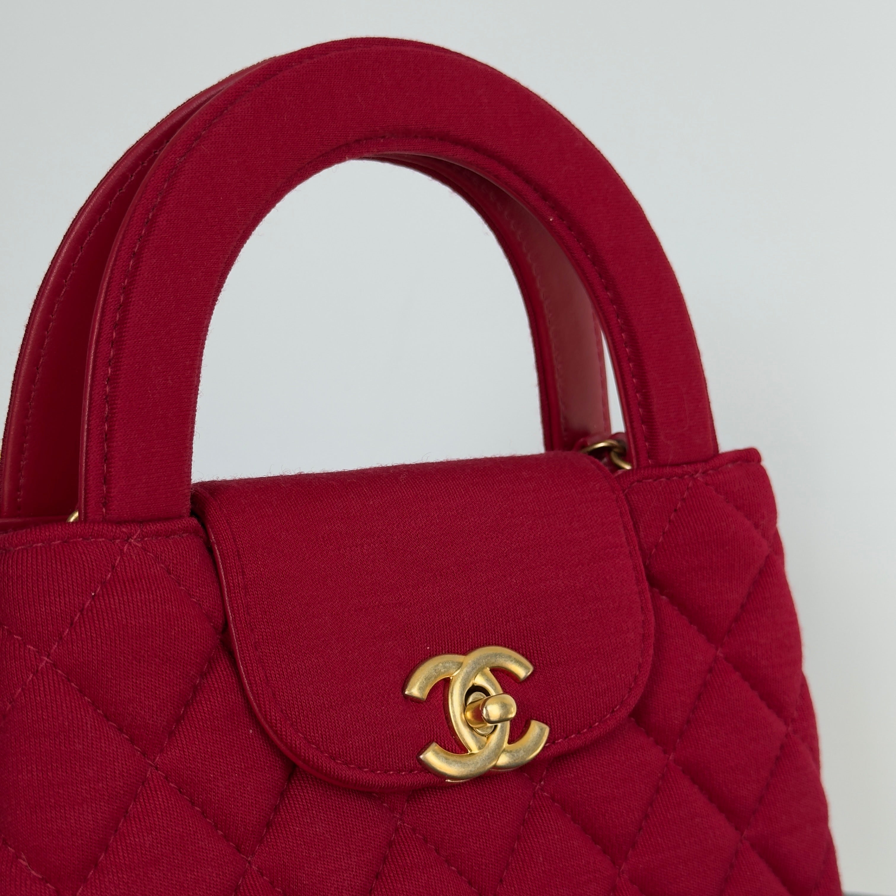 Chanel 2023 Red Jersey Nano Kelly - Queen May