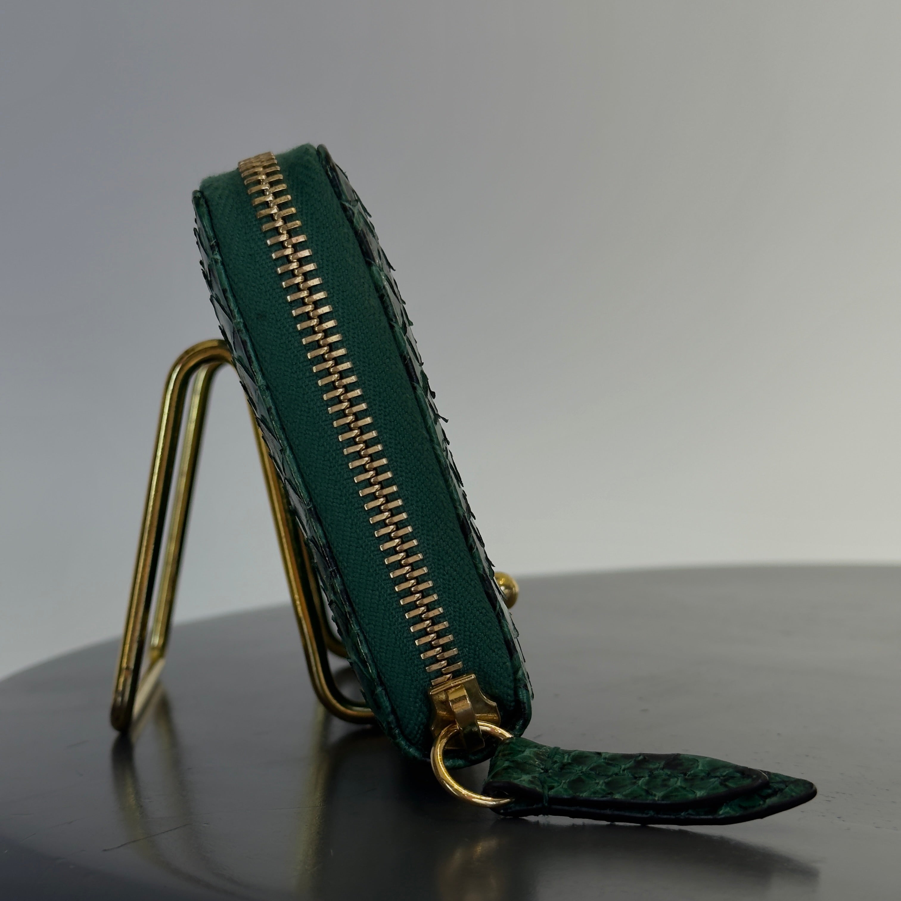 Gucci GG Marmont Green Python Wallet - Queen May