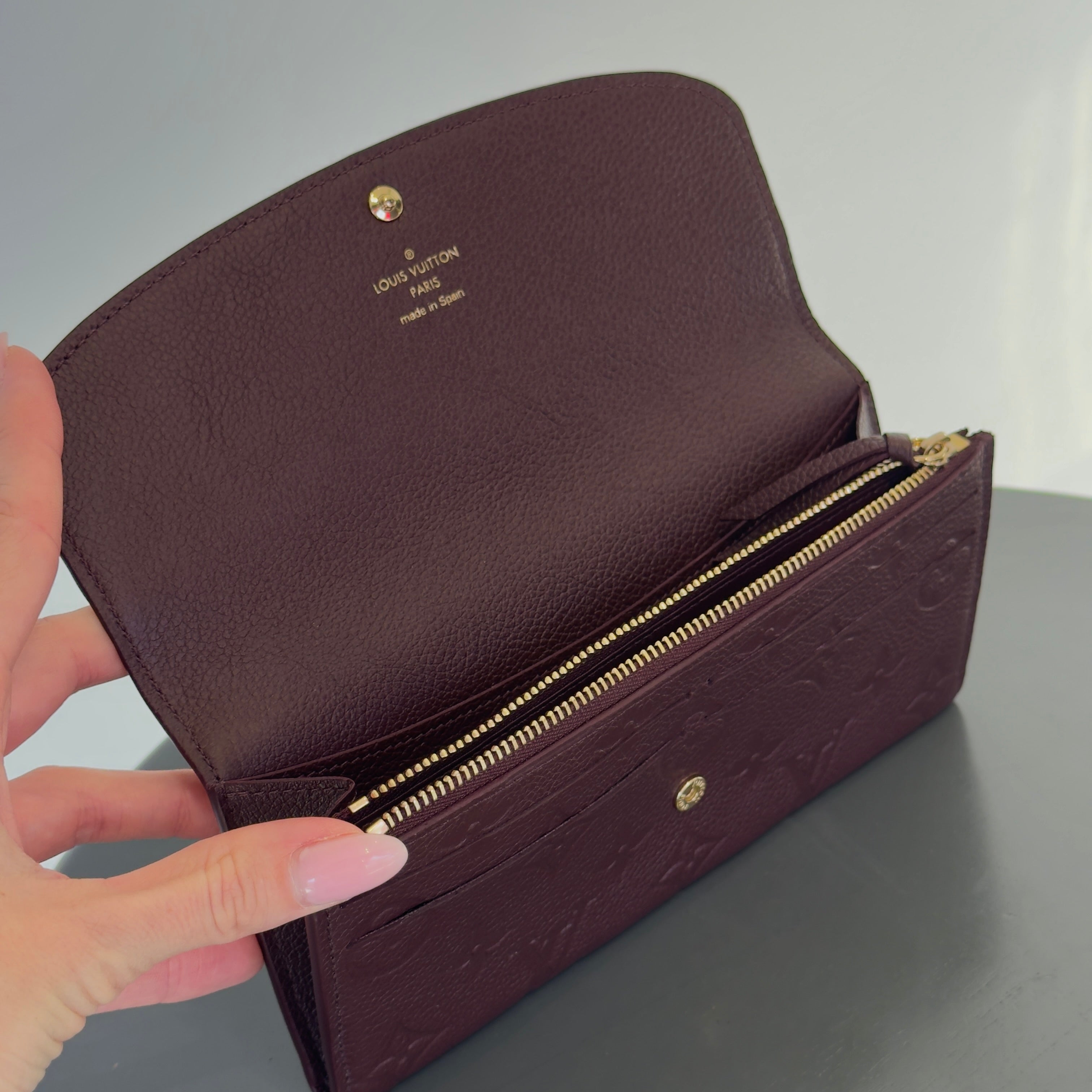Louis Vuitton Monogram Empreinte Leather Emilie Wallet - Queen May