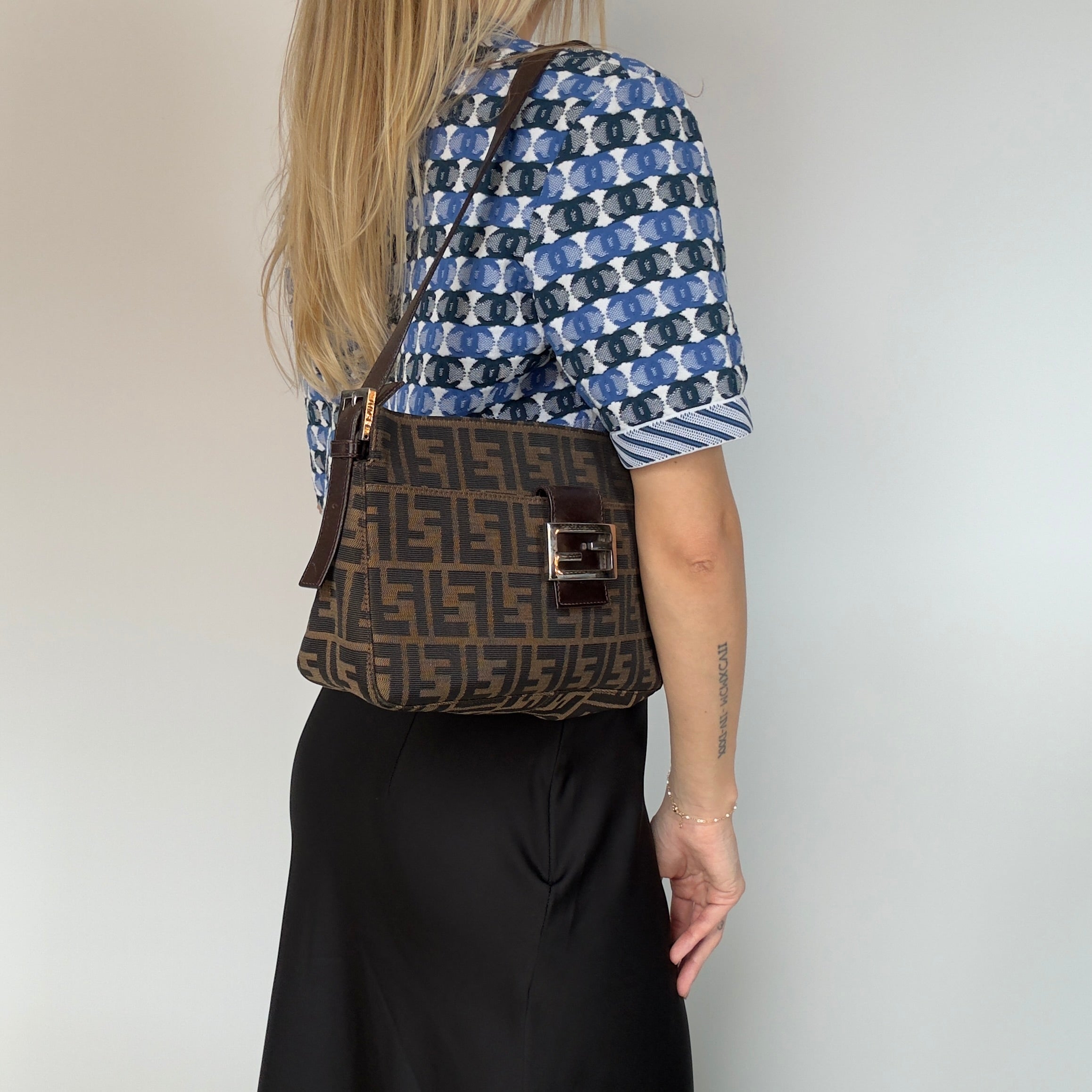 Fendi Zucca Shoulder Bag - Queen May